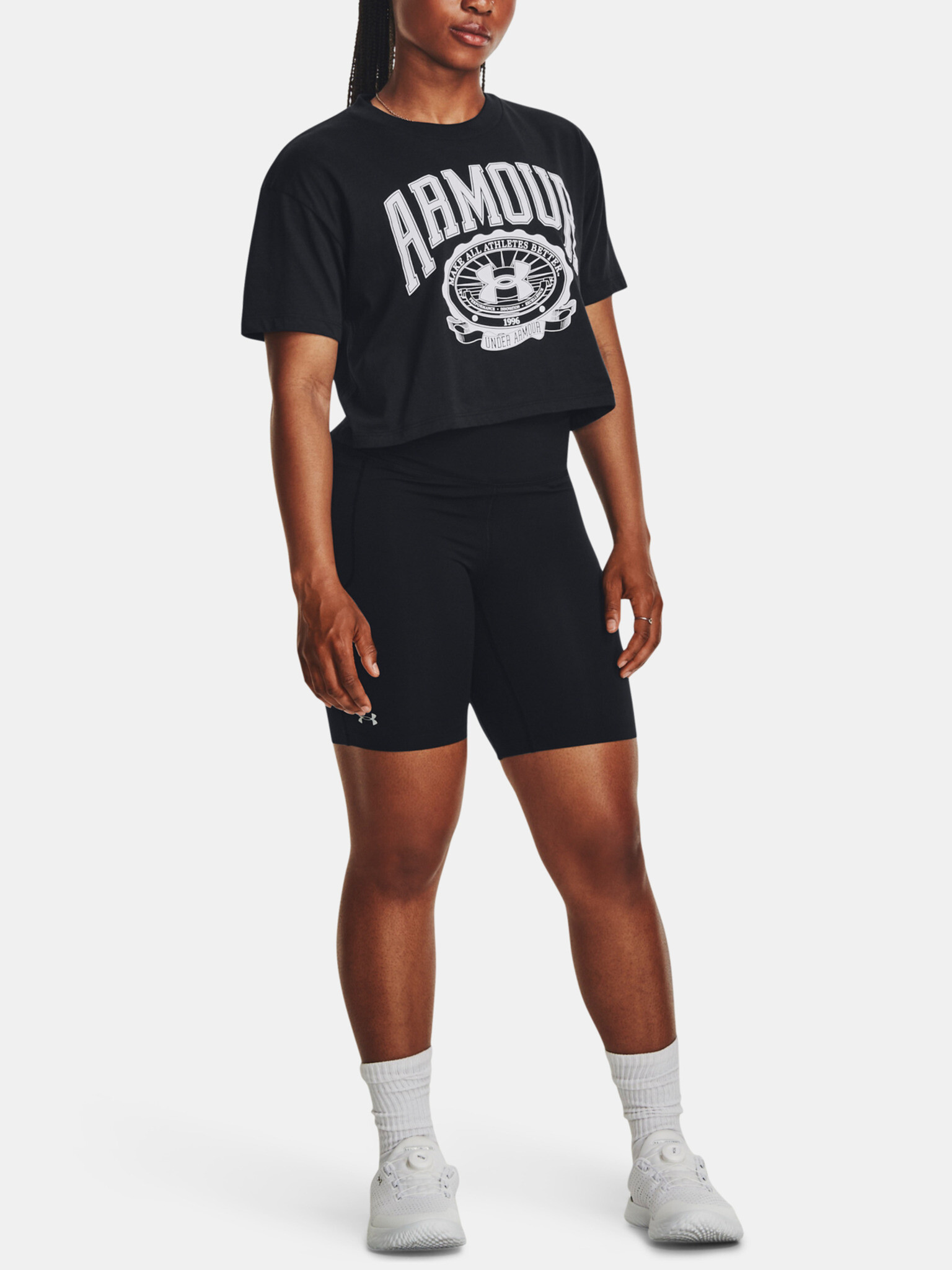 Under Armour Collegiate Crop Топ Cheren - Pepit.bg