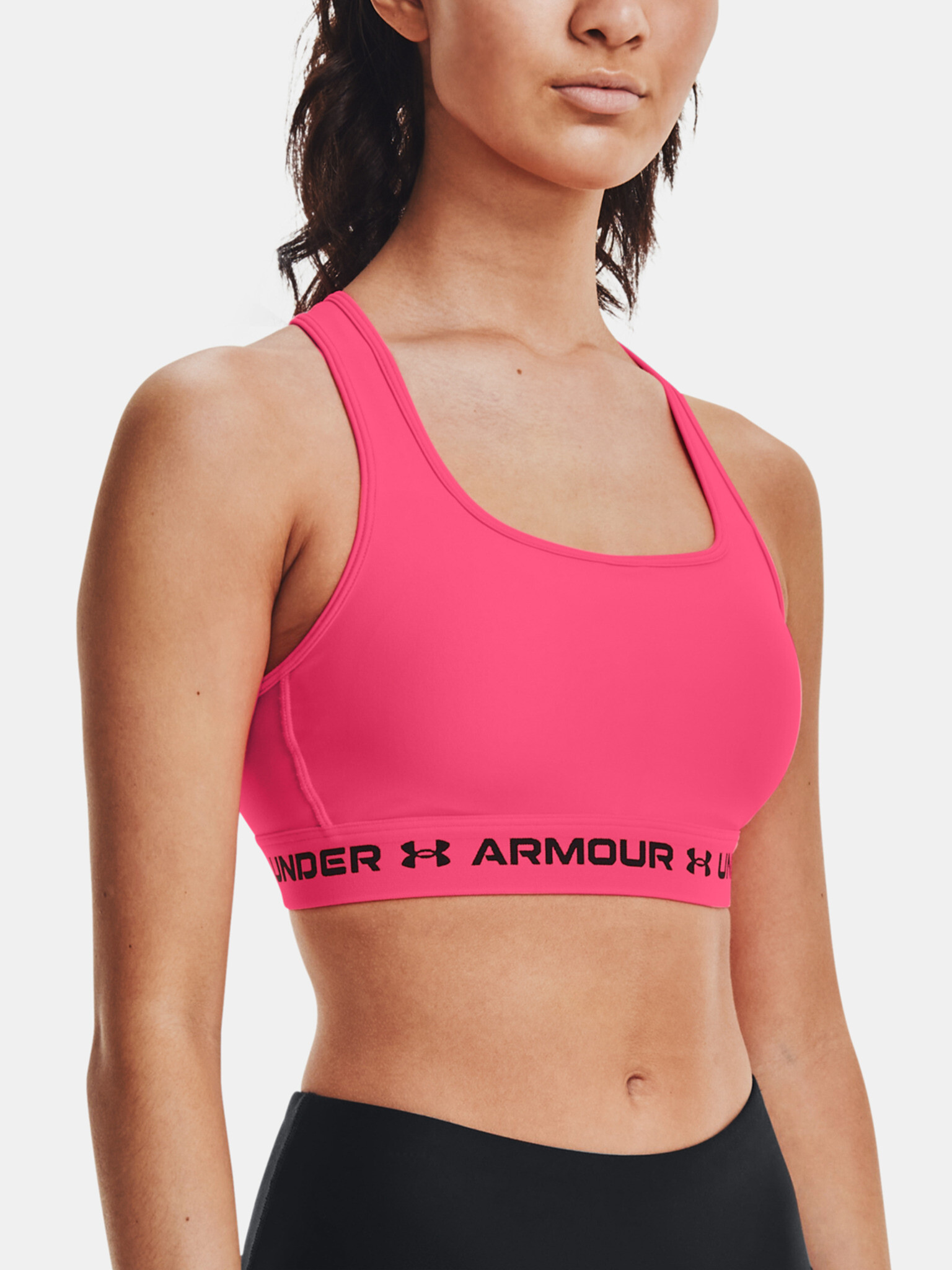 Under Armour Crossback Mid Bra Cпортен Сутиен Rozov - Pepit.bg