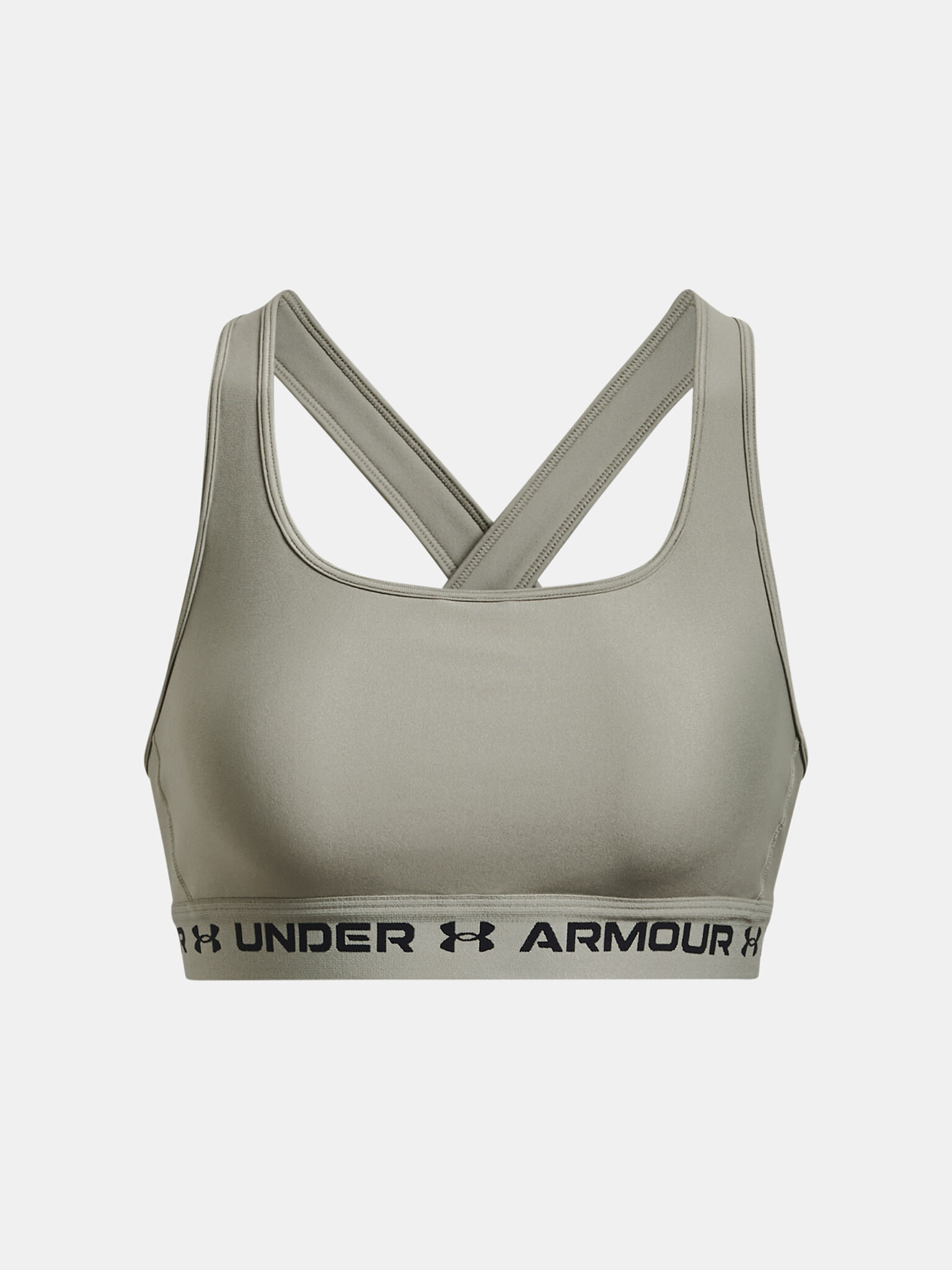 Under Armour Crossback Mid Cпортен Сутиен Siv - Pepit.bg