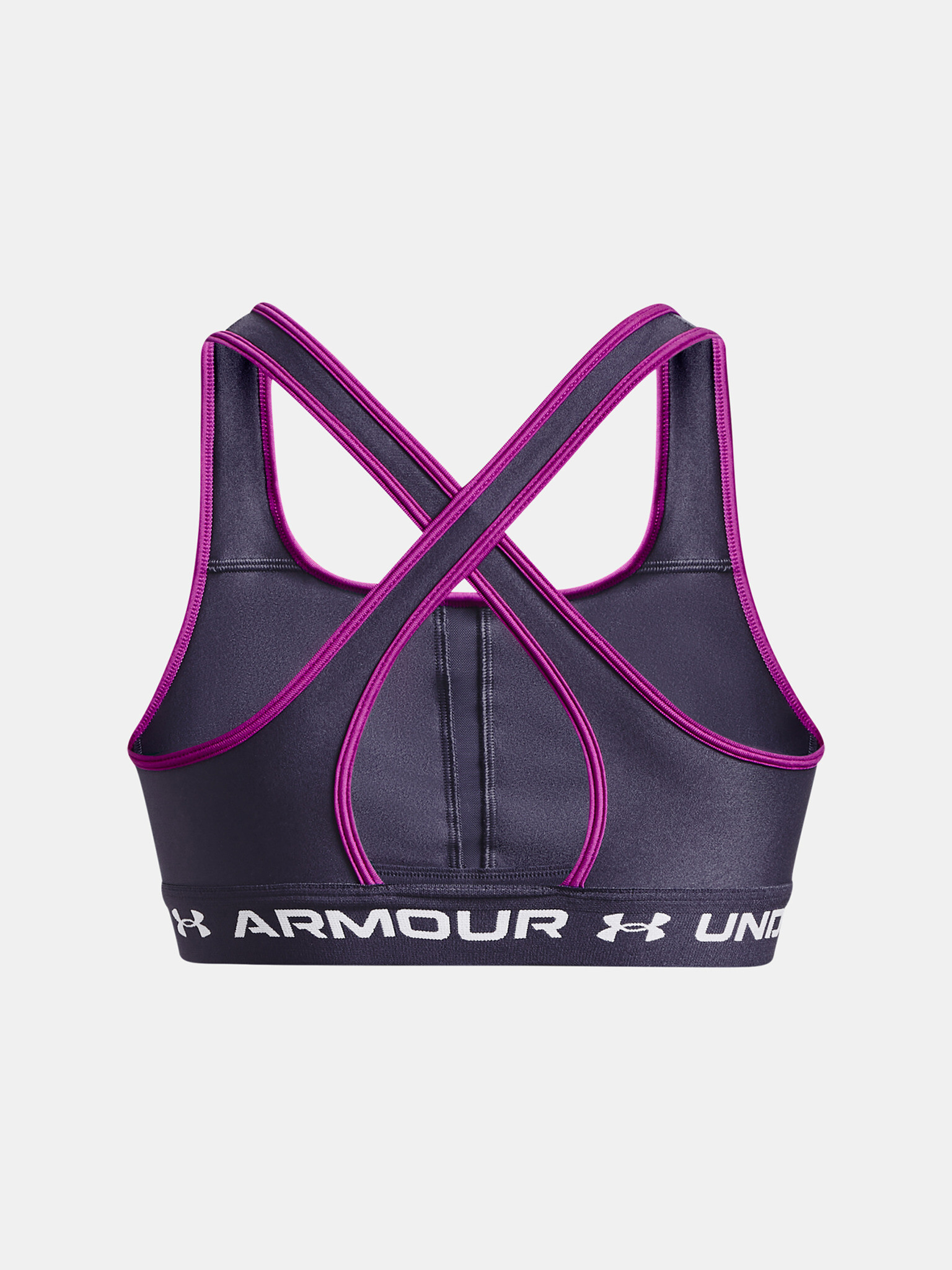 Under Armour Crossback Mid Cпортен Сутиен Siv - Pepit.bg