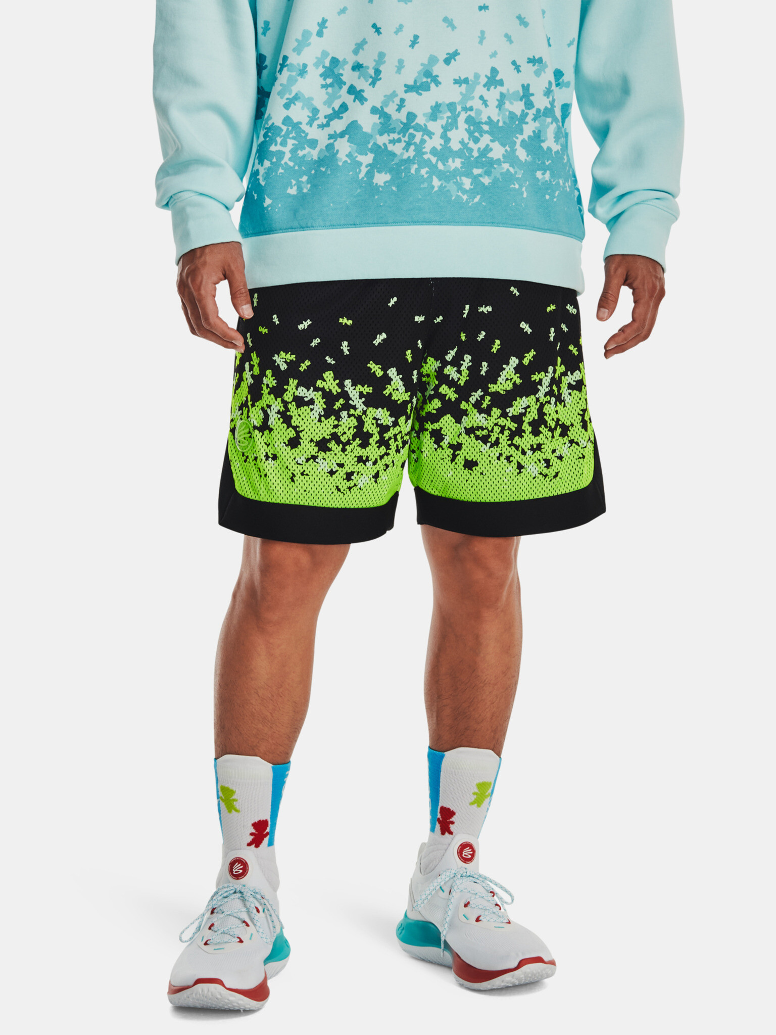 Under Armour Curry Collab Mesh Къси панталони Cheren - Pepit.bg