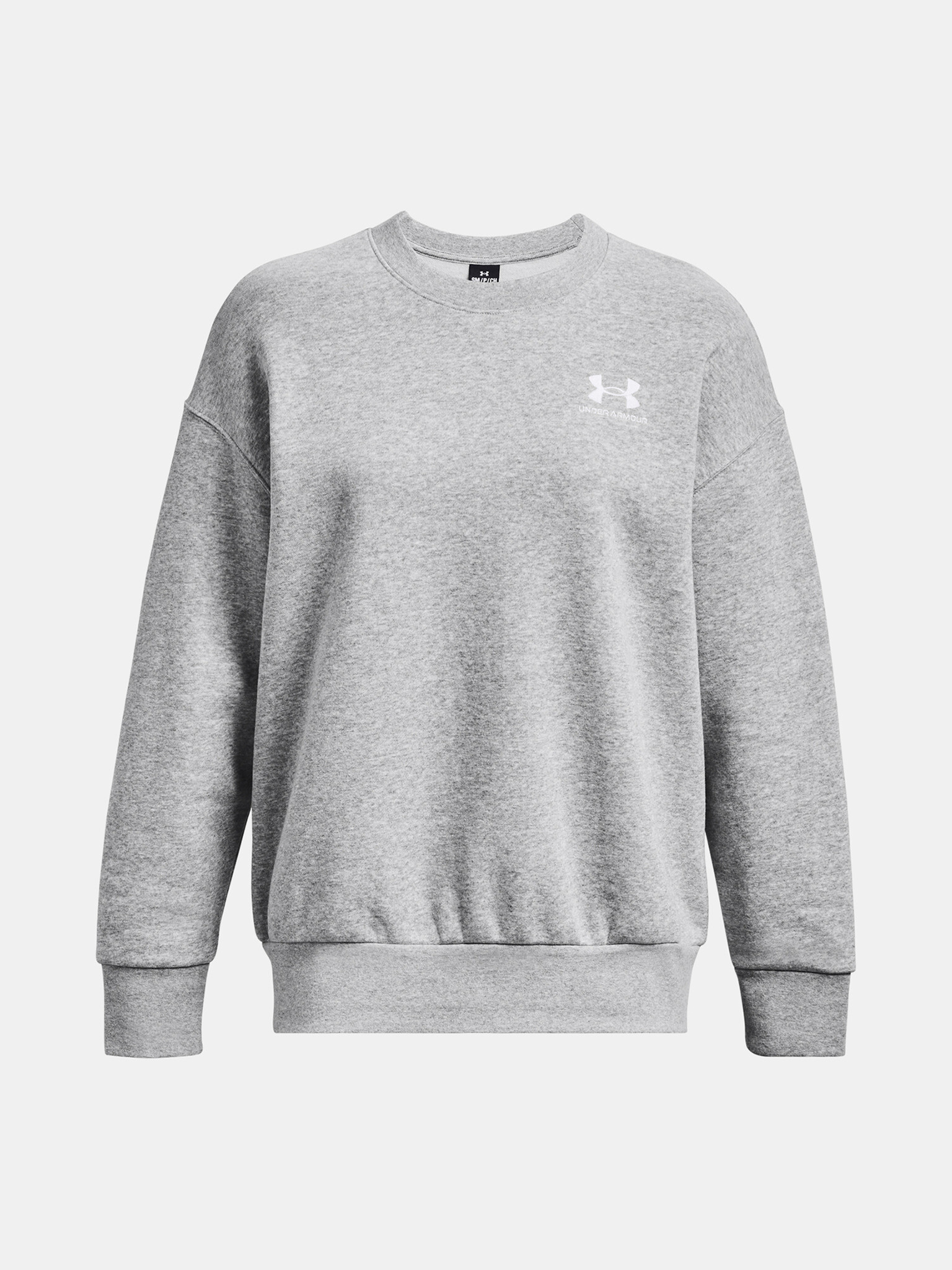 Under Armour Essential Flc OS Crew Sweatshirt Siv - Pepit.bg