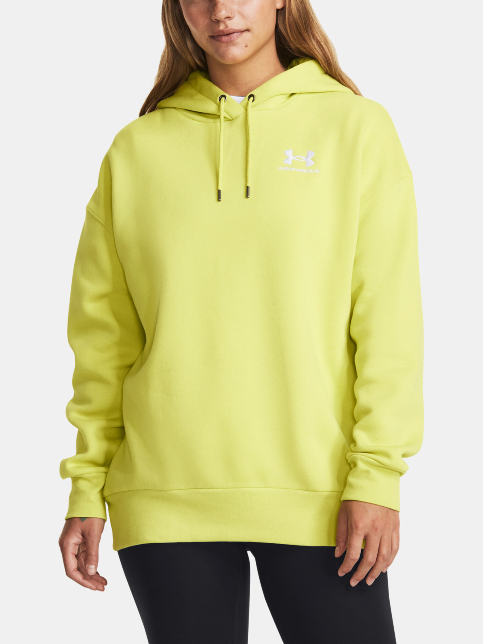 Under Armour Essential Flc OS Hoodie Sweatshirt Zhalt - Pepit.bg