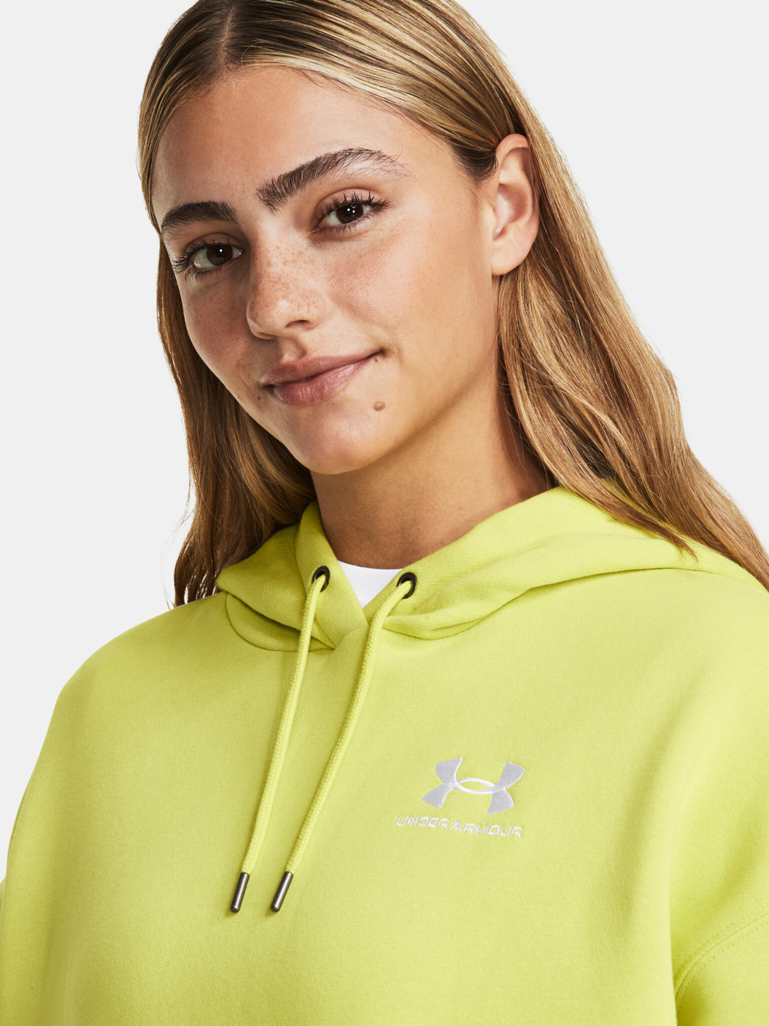 Under Armour Essential Flc OS Hoodie Sweatshirt Zhalt - Pepit.bg