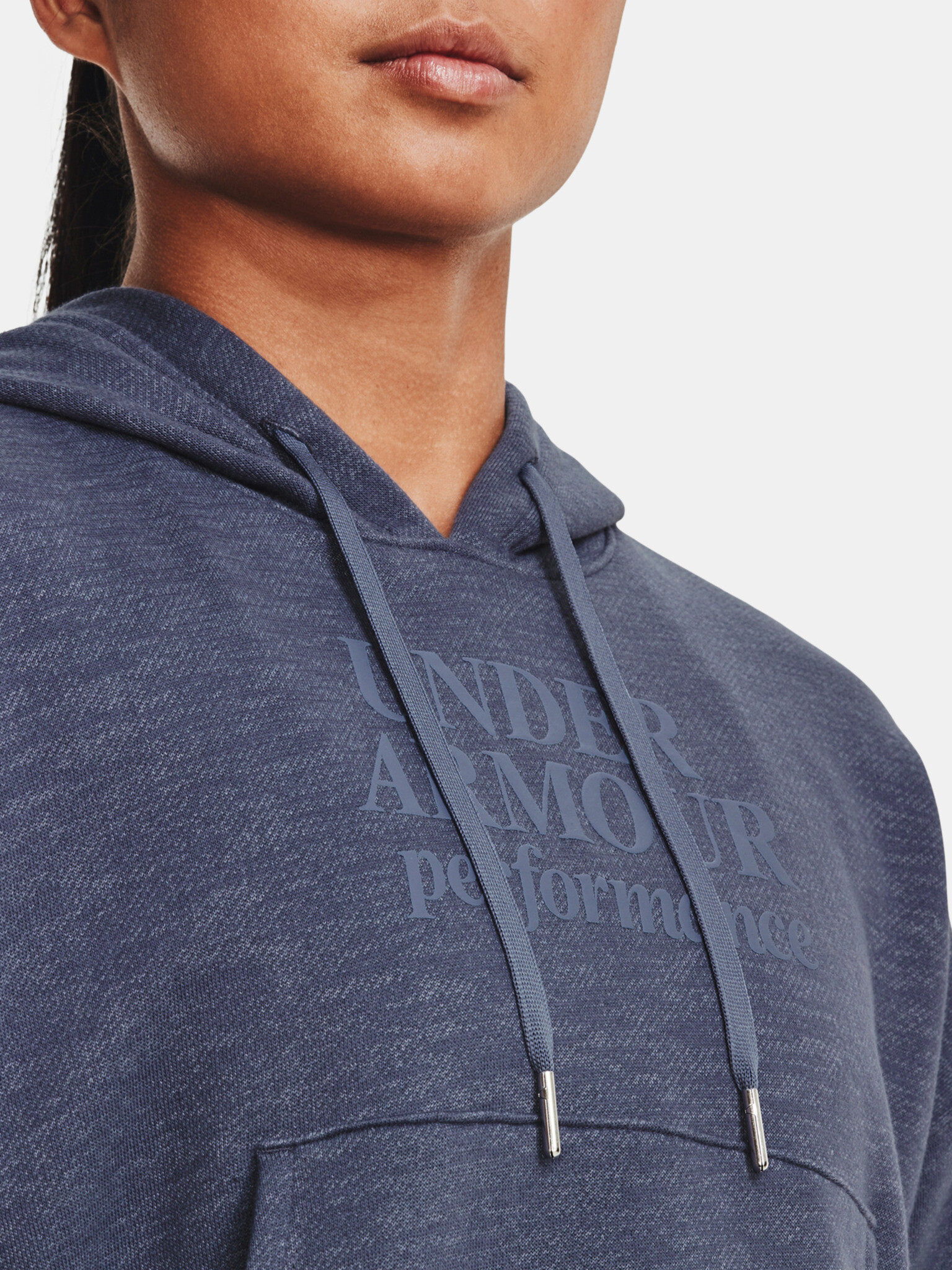 Under Armour Essential Script Hoodie Sweatshirt Siv - Pepit.bg