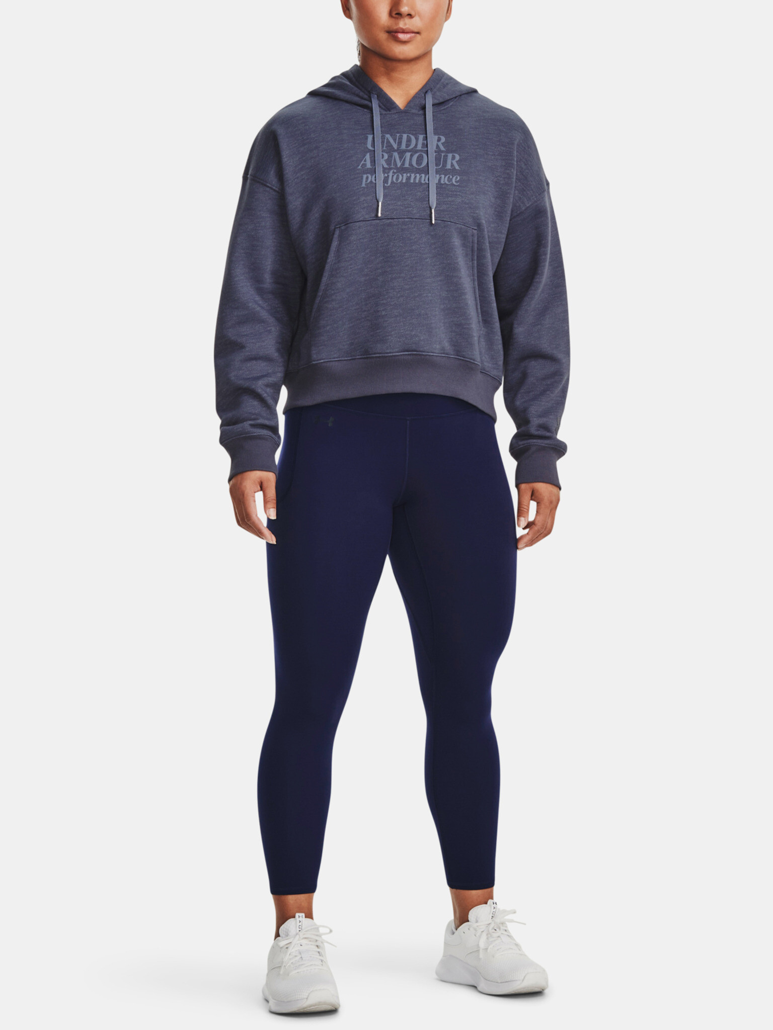 Under Armour Essential Script Hoodie Sweatshirt Siv - Pepit.bg