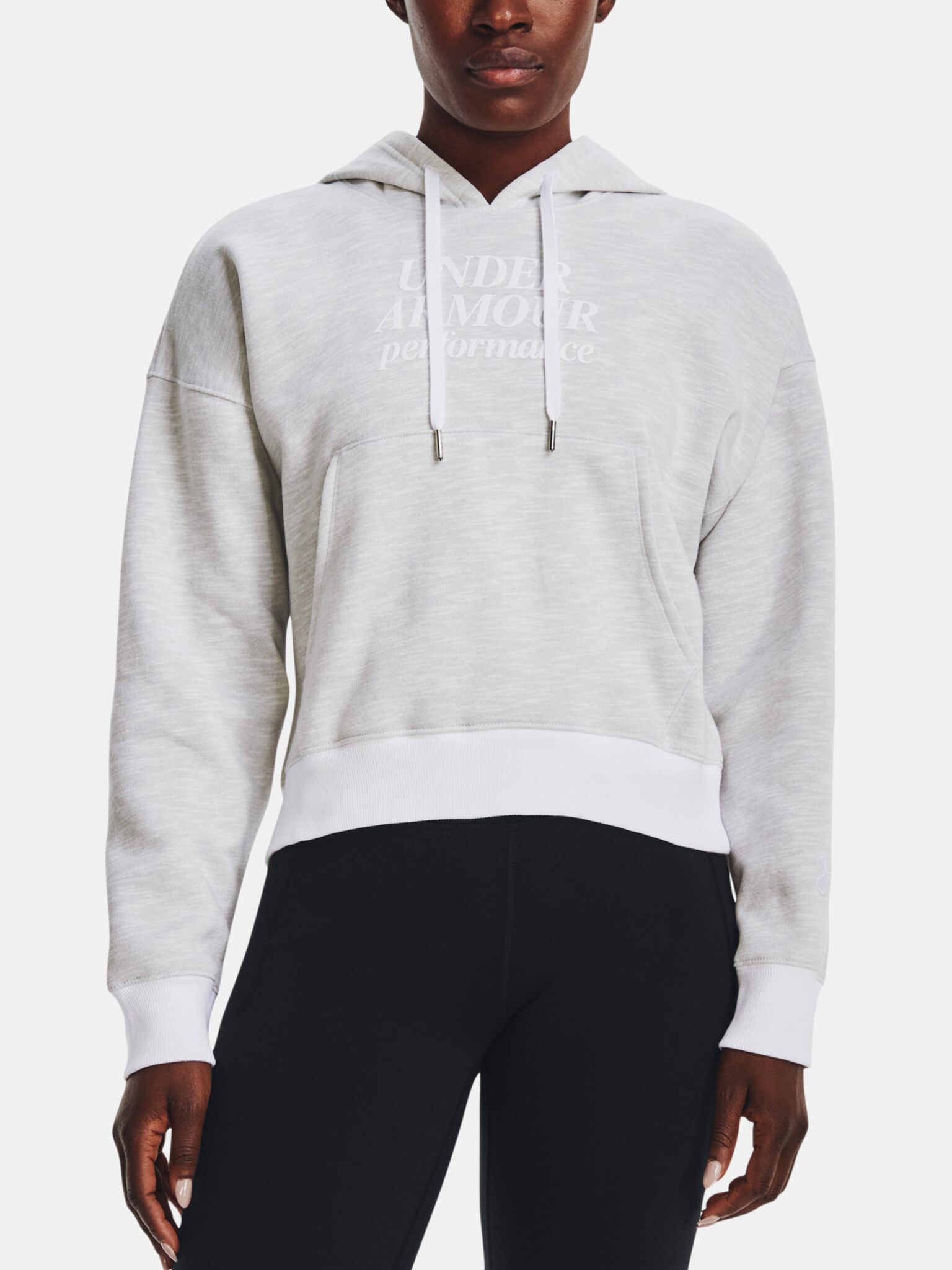 Under Armour Essential Script Hoodie Sweatshirt Siv - Pepit.bg