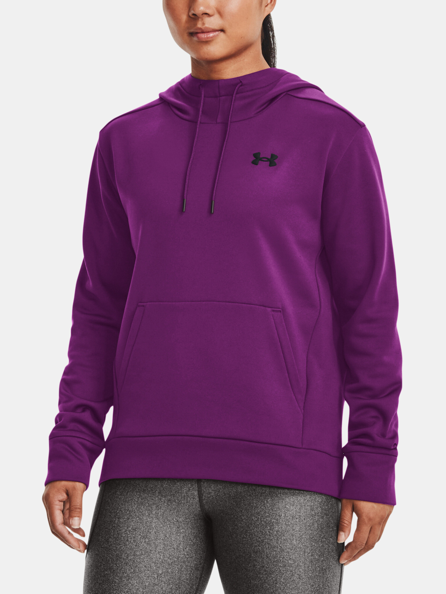 Under Armour Fleece LC Hoodie Sweatshirt Lilav - Pepit.bg