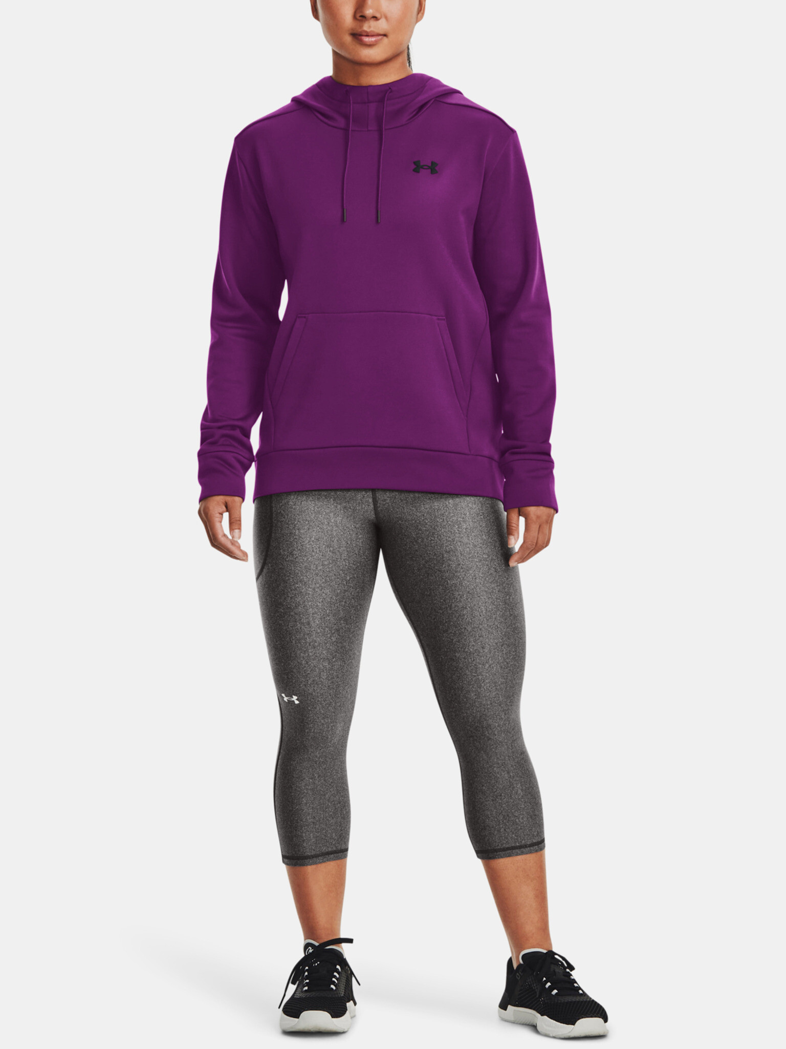 Under Armour Fleece LC Hoodie Sweatshirt Lilav - Pepit.bg