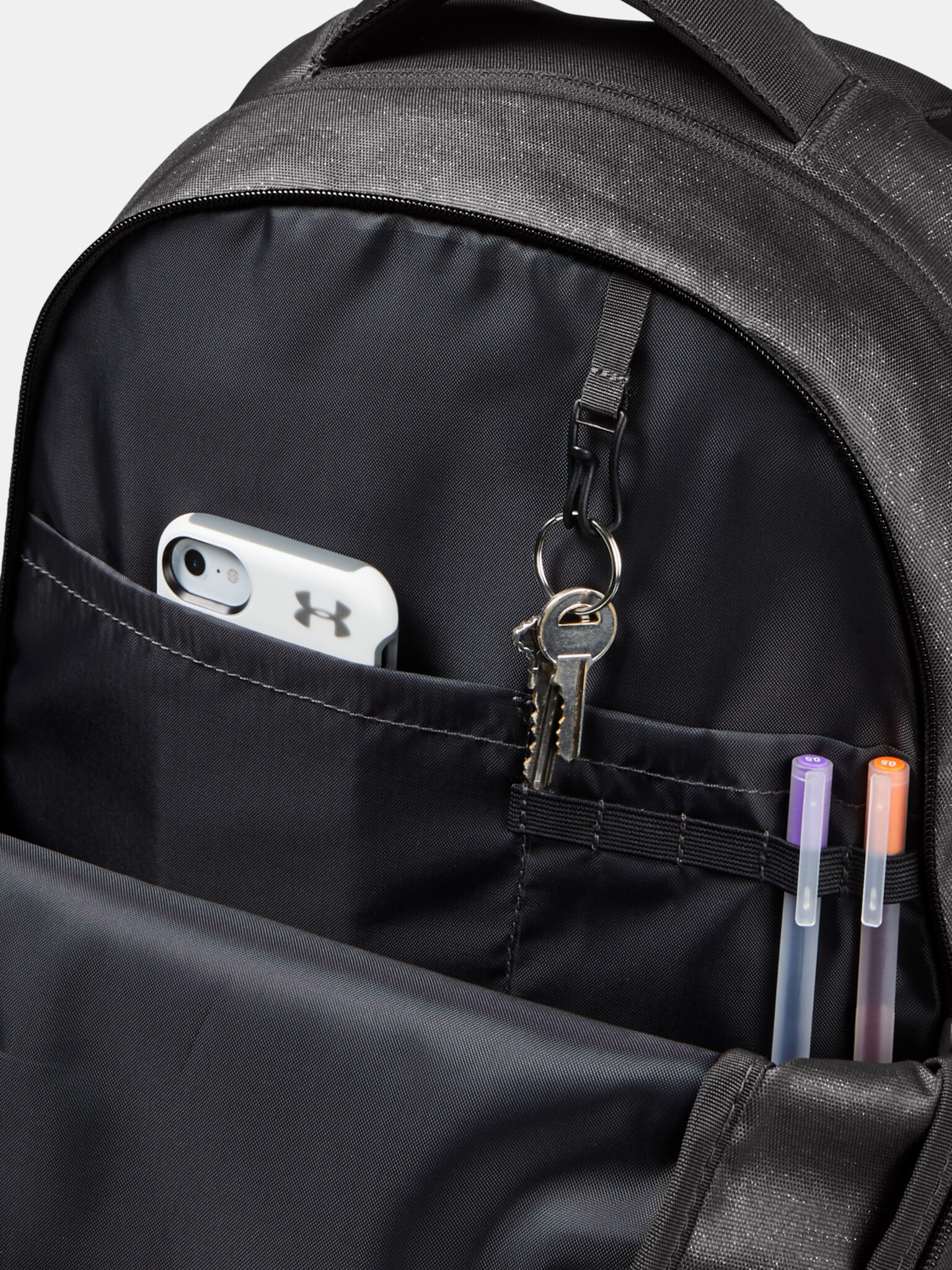 Under Armour Hustle Signature Backpack Раница Siv - Pepit.bg