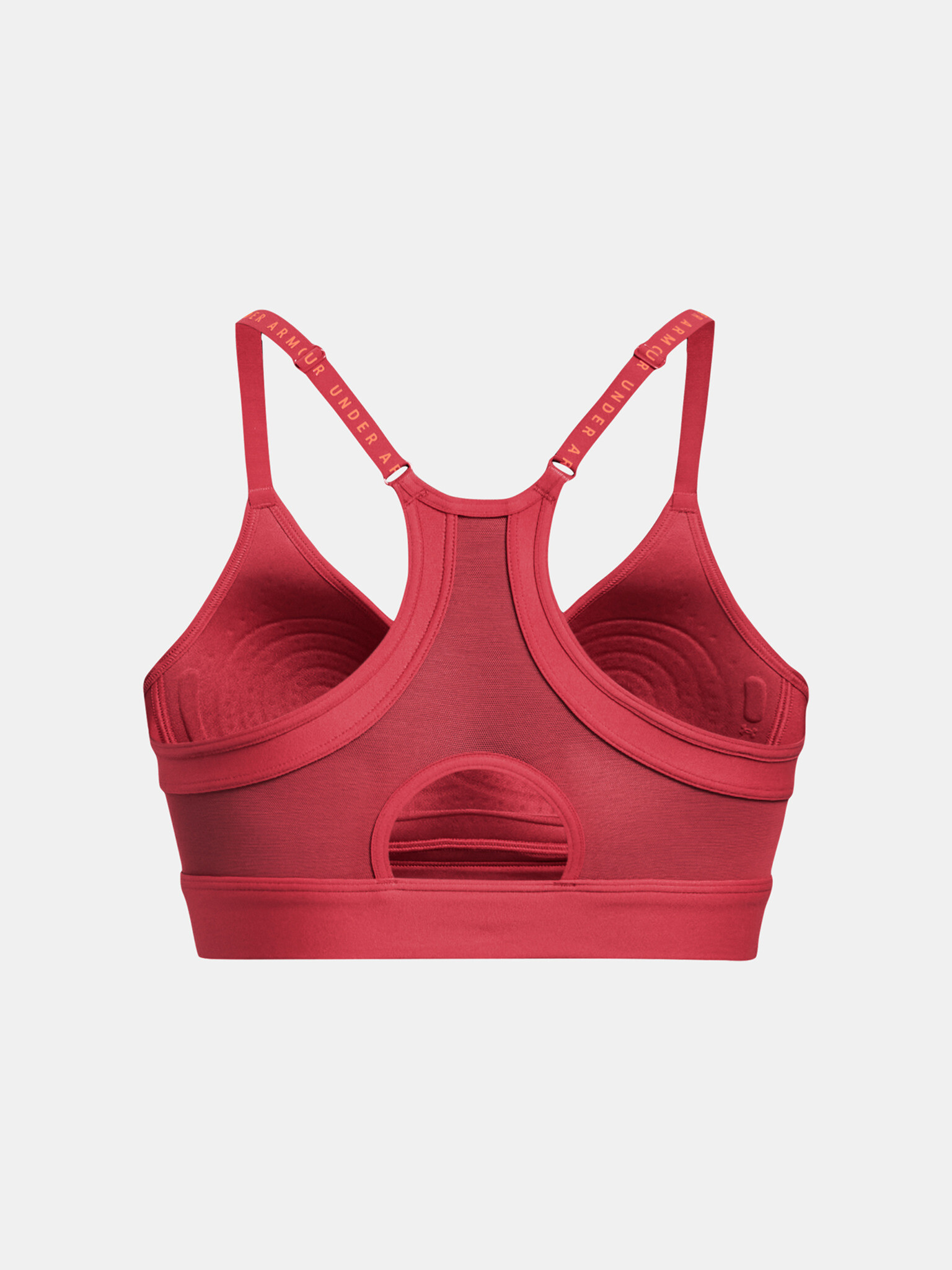 Under Armour Infinity Covered Low-RED Cпортен Сутиен Cherven - Pepit.bg