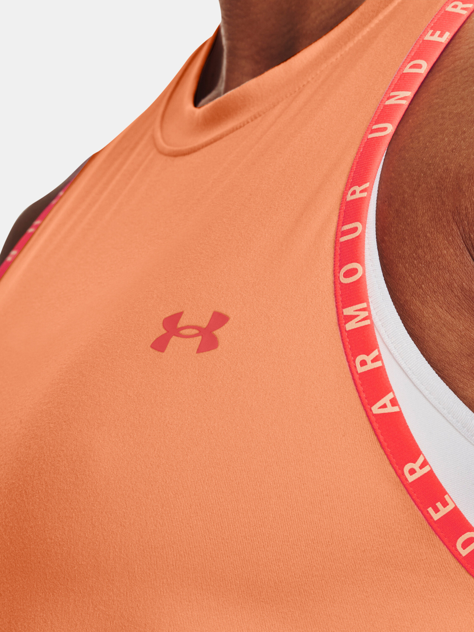 Under Armour Knockout Novelty Tank-ORG Потник Oranzhev - Pepit.bg