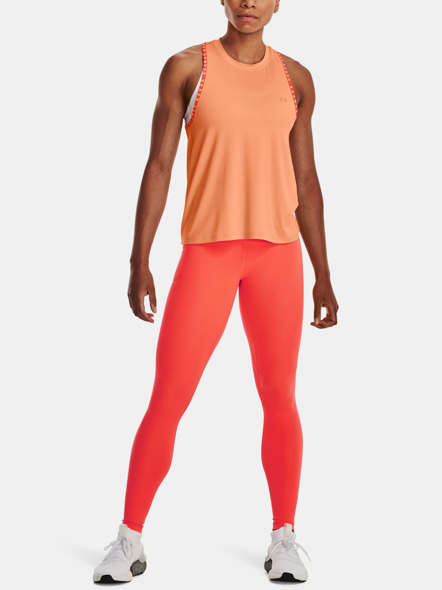 Under Armour Knockout Novelty Tank-ORG Потник Oranzhev - Pepit.bg