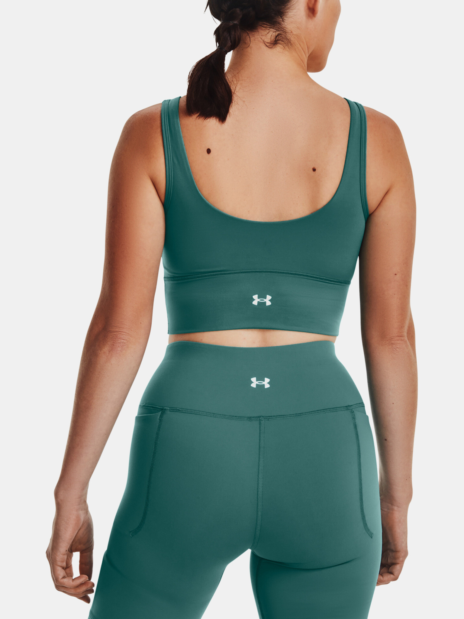 Under Armour Meridian Fitted Crop Потник Zelen - Pepit.bg