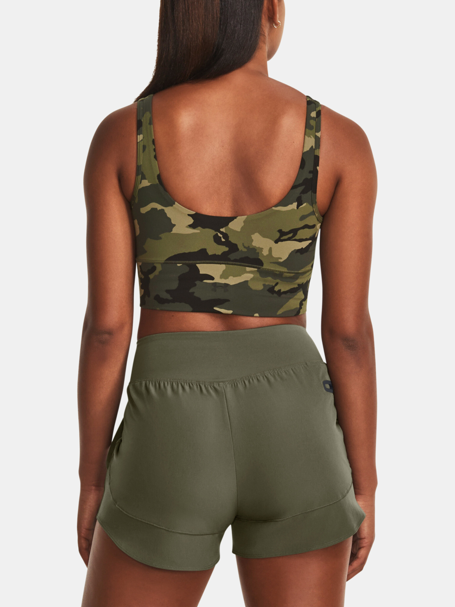 Under Armour Meridian Fitted Crop Потник Zelen - Pepit.bg