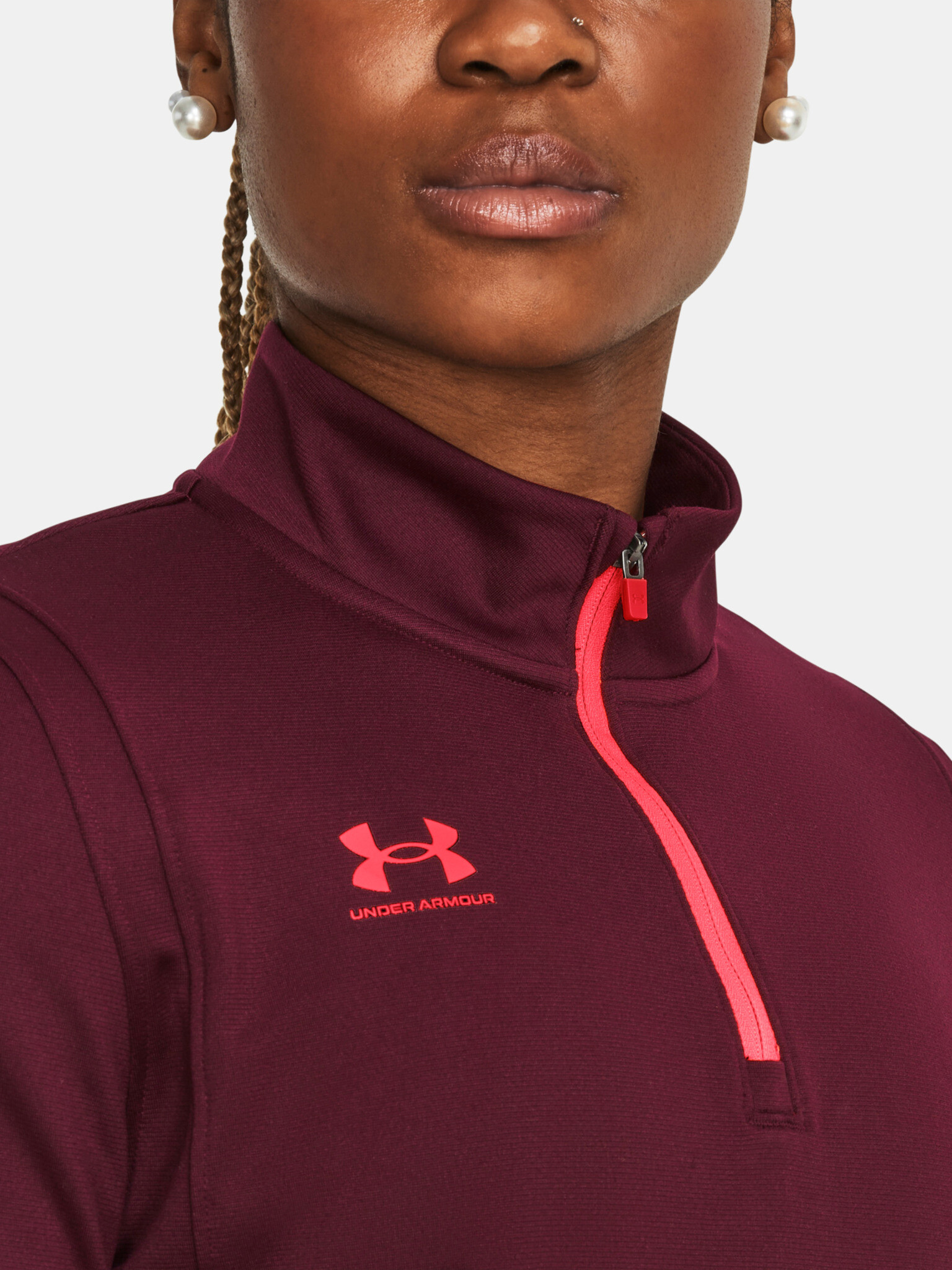 Under Armour Midlayer T-shirt Cherven - Pepit.bg