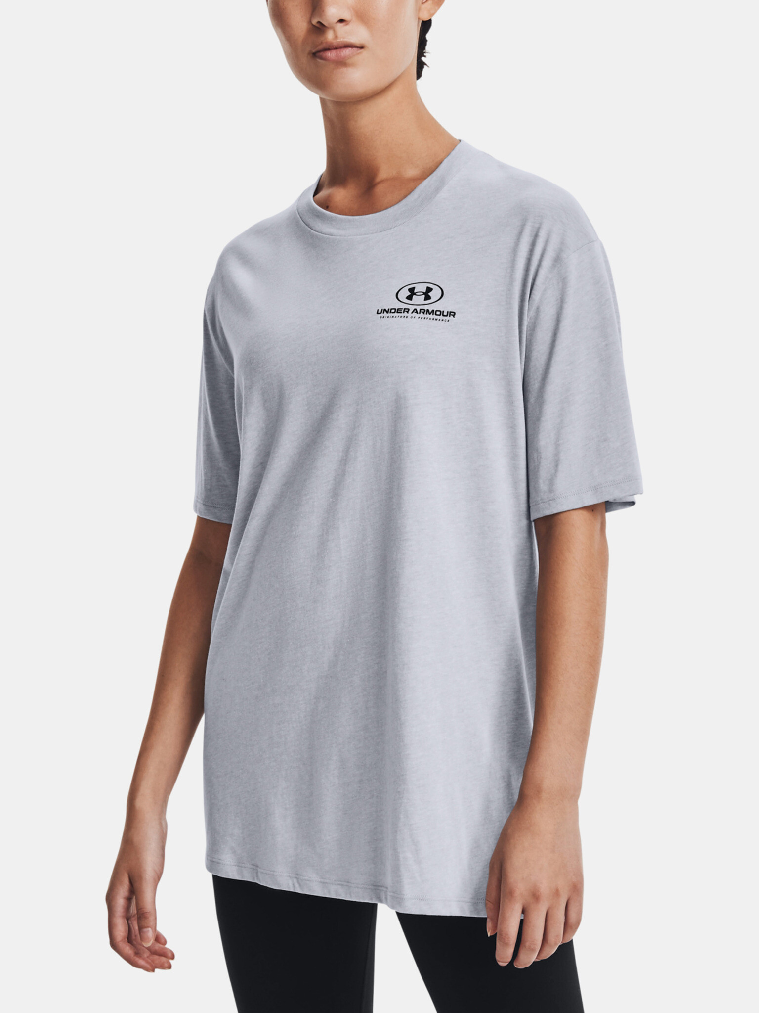 Under Armour Oversized Graphic SS T-shirt Siv - Pepit.bg