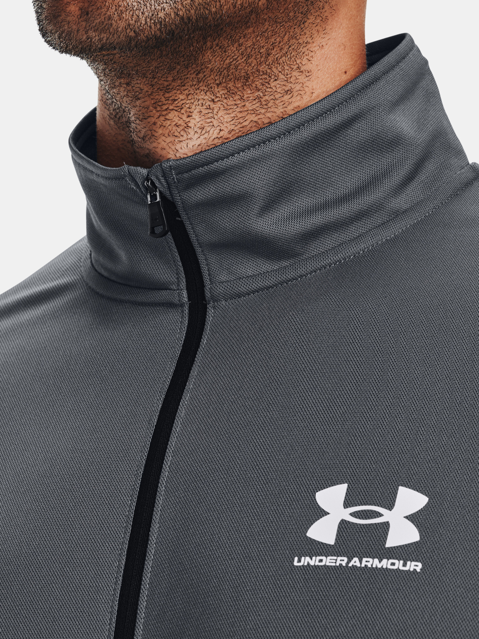 Under Armour Pique Track Яке Siv - Pepit.bg