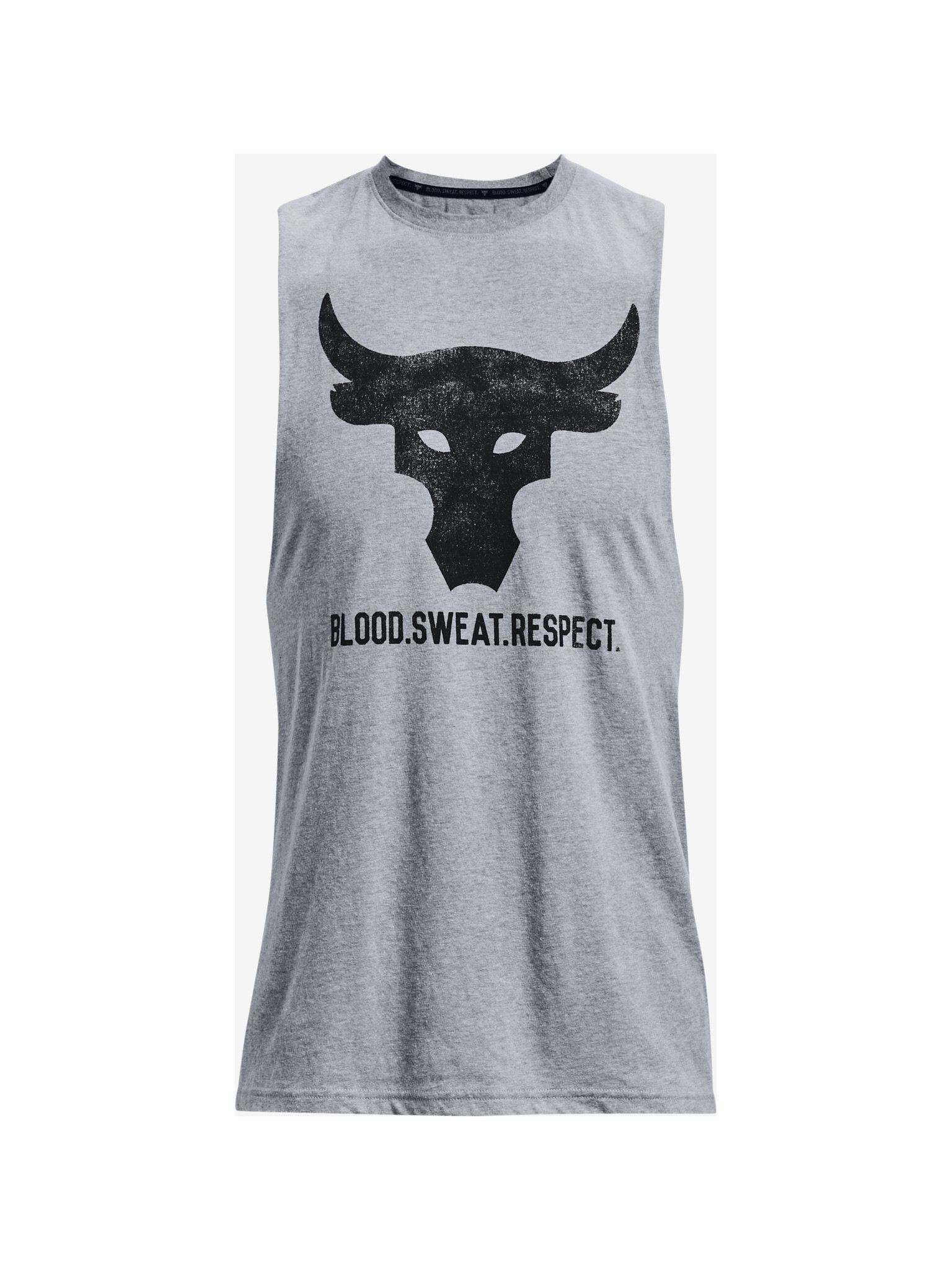 Under Armour Project Rock Brahma Bull T-shirt Siv - Pepit.bg