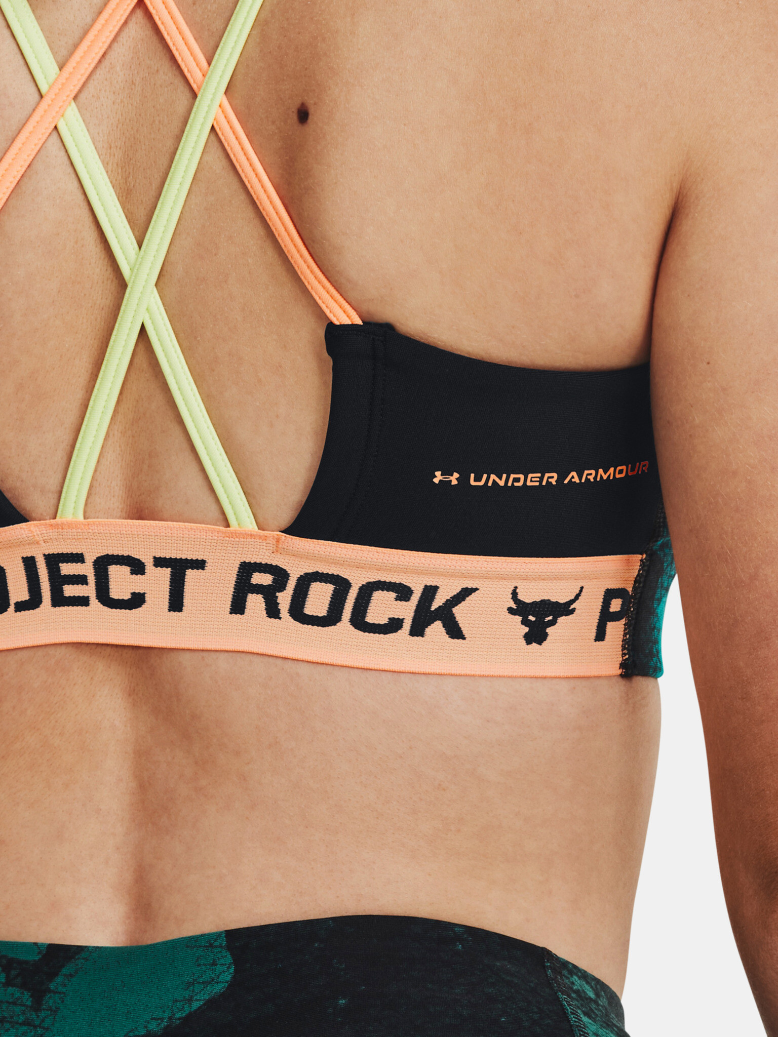 Under Armour Project Rock Crsbck Fam Cпортен Сутиен Zelen - Pepit.bg