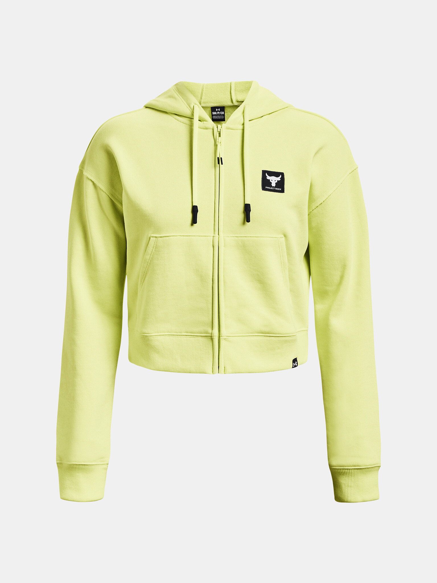 Under Armour Project Rock HW Terry FZ Sweatshirt Zelen - Pepit.bg