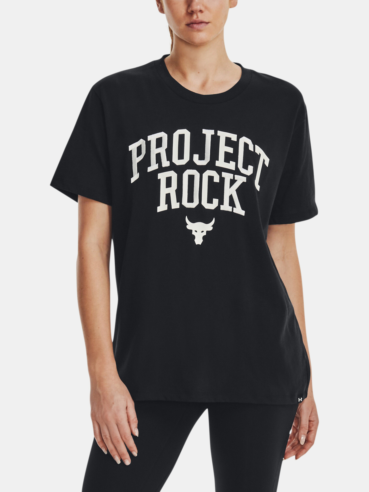 Under Armour Project Rock Hwt Campus T T-shirt Cheren - Pepit.bg