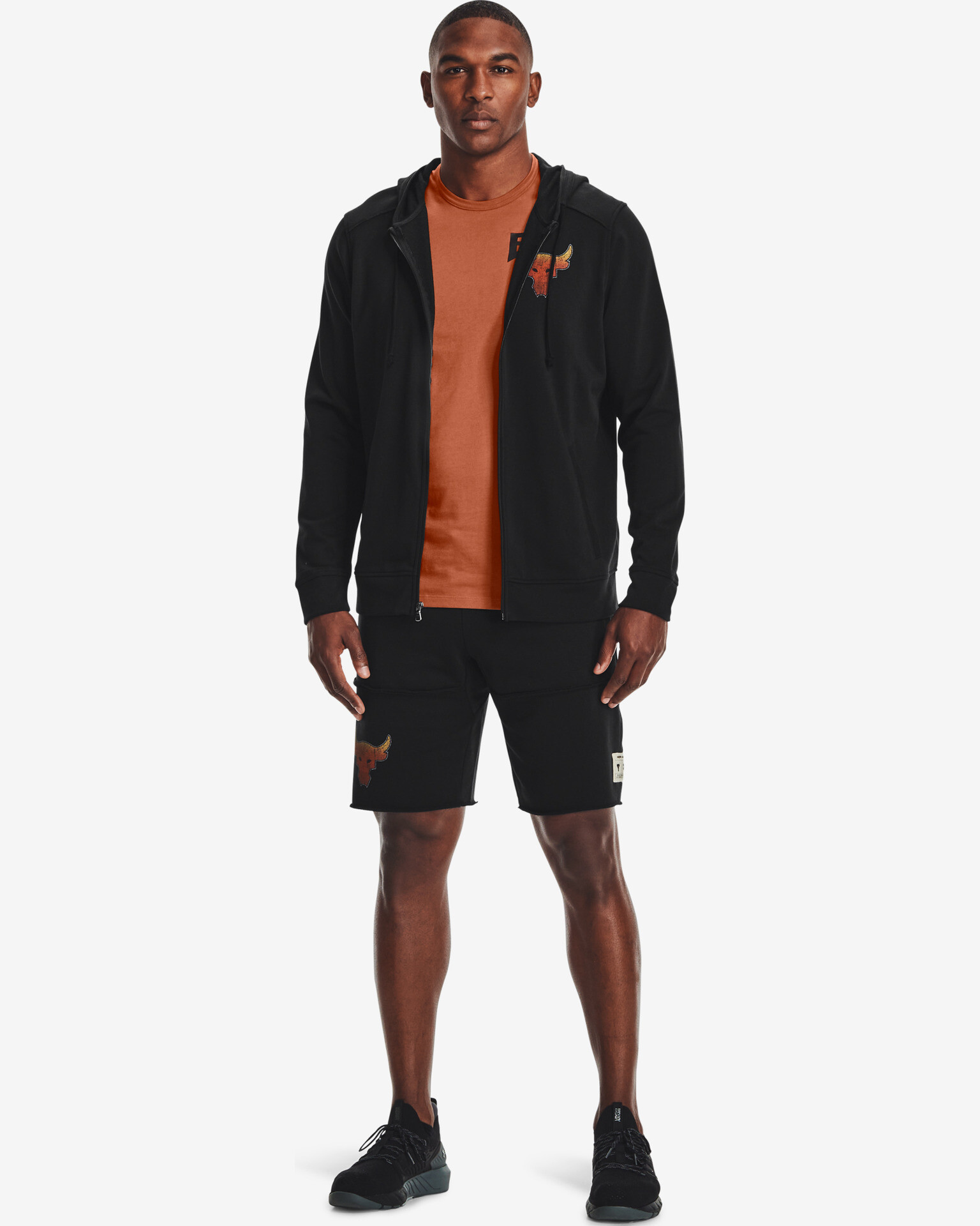 Under Armour Project Rock Terry Sweatshirt Cheren - Pepit.bg