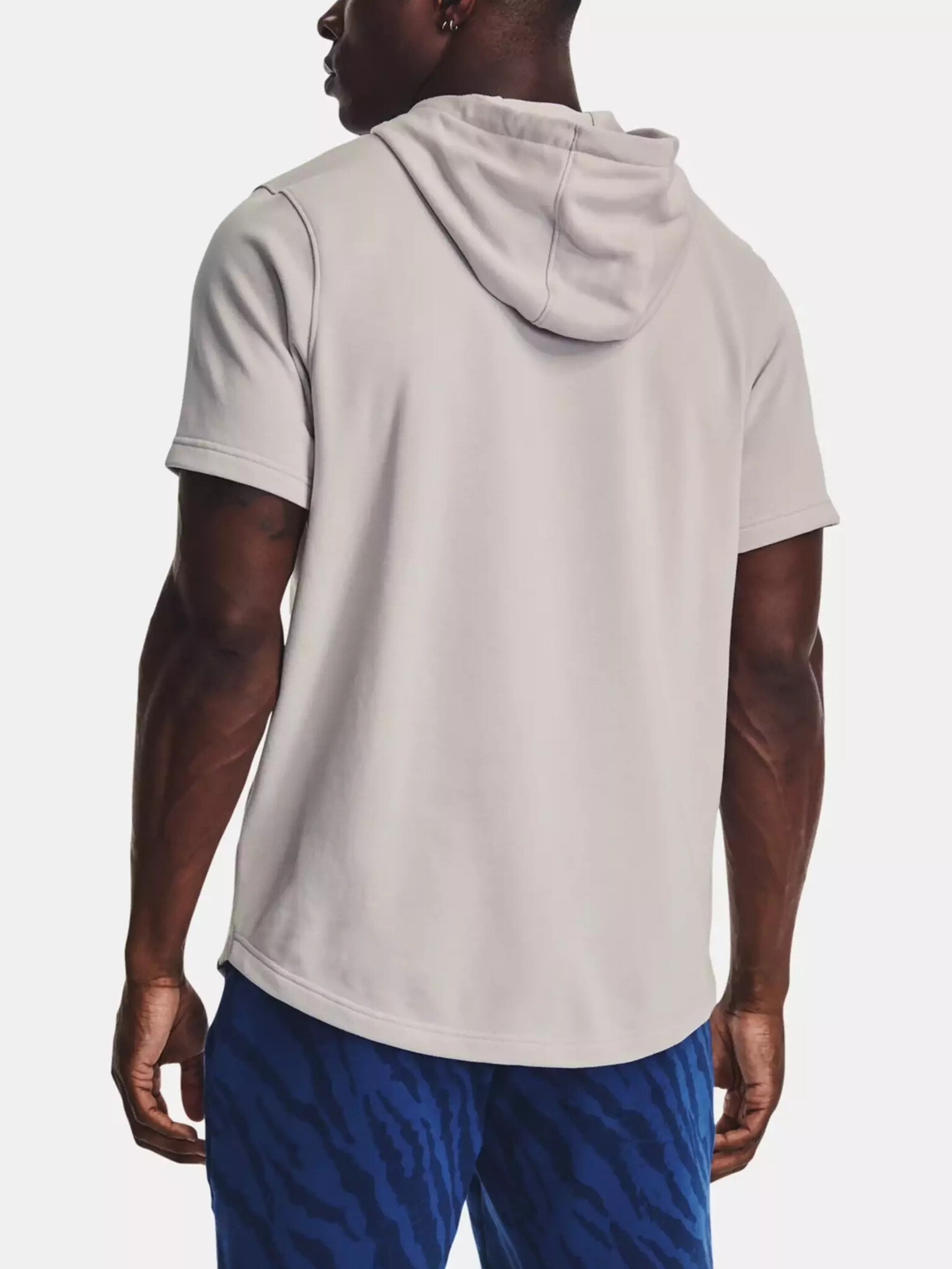 Under Armour Project Rock Terry T-shirt Siv - Pepit.bg