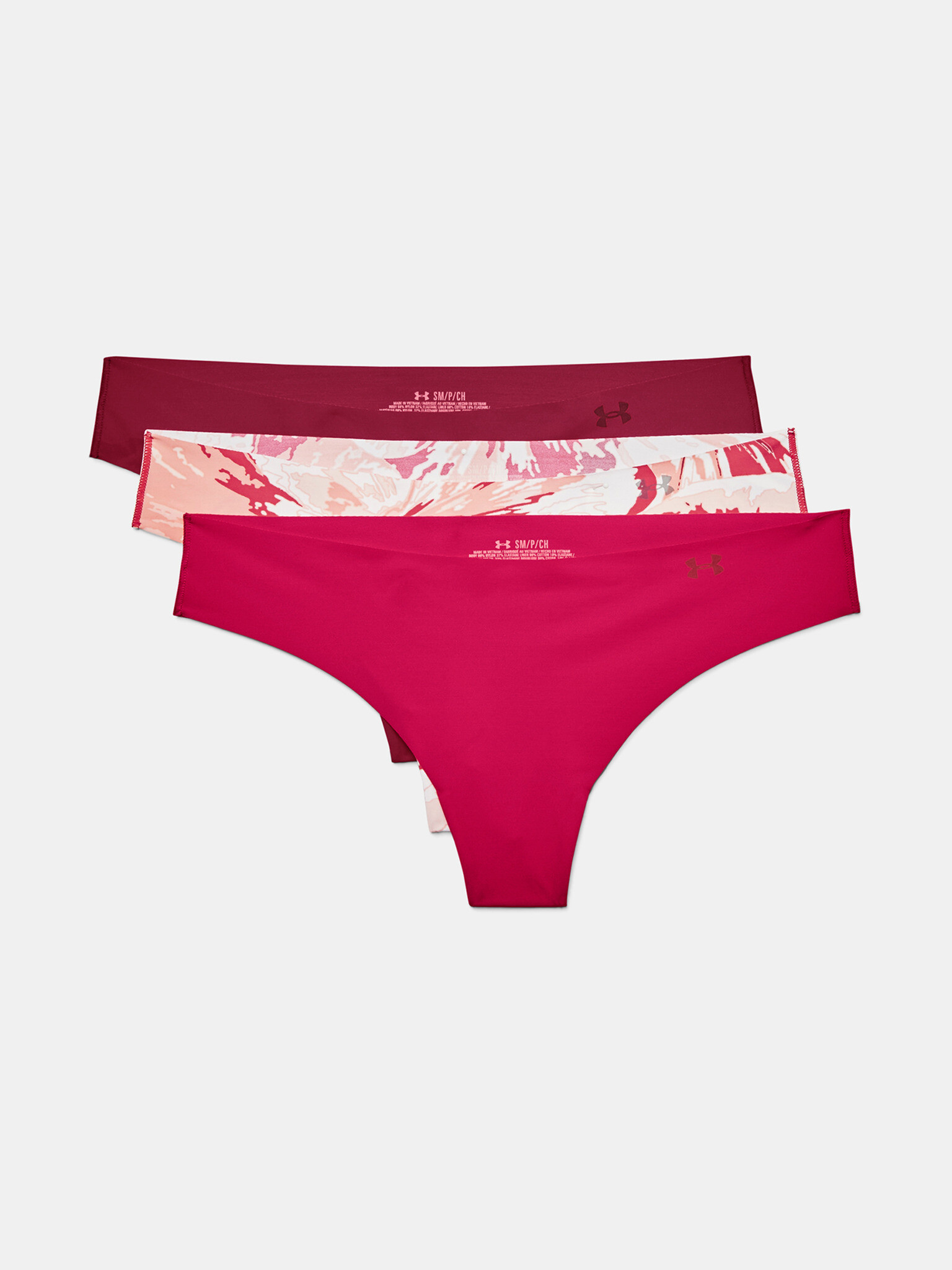 Under Armour PS Thong Print Бикини 3 броя Rozov - Pepit.bg