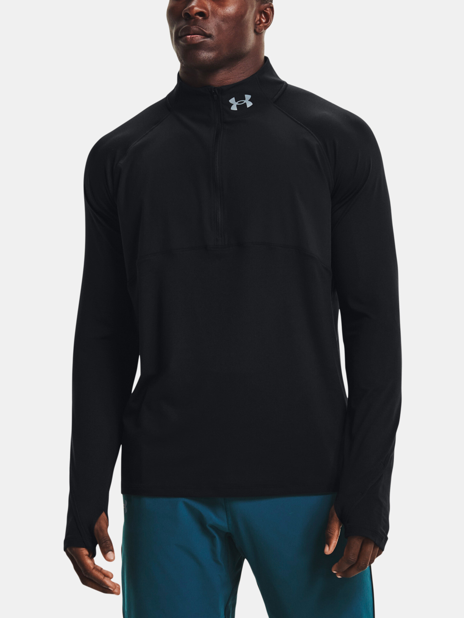 Under Armour Qualifier Run 2.0 1/2 Zip T-shirt Cheren - Pepit.bg