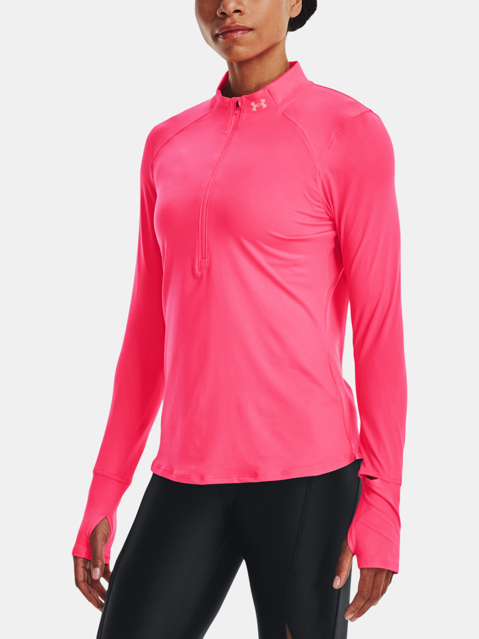 Under Armour Qualifier Run T-shirt Rozov - Pepit.bg
