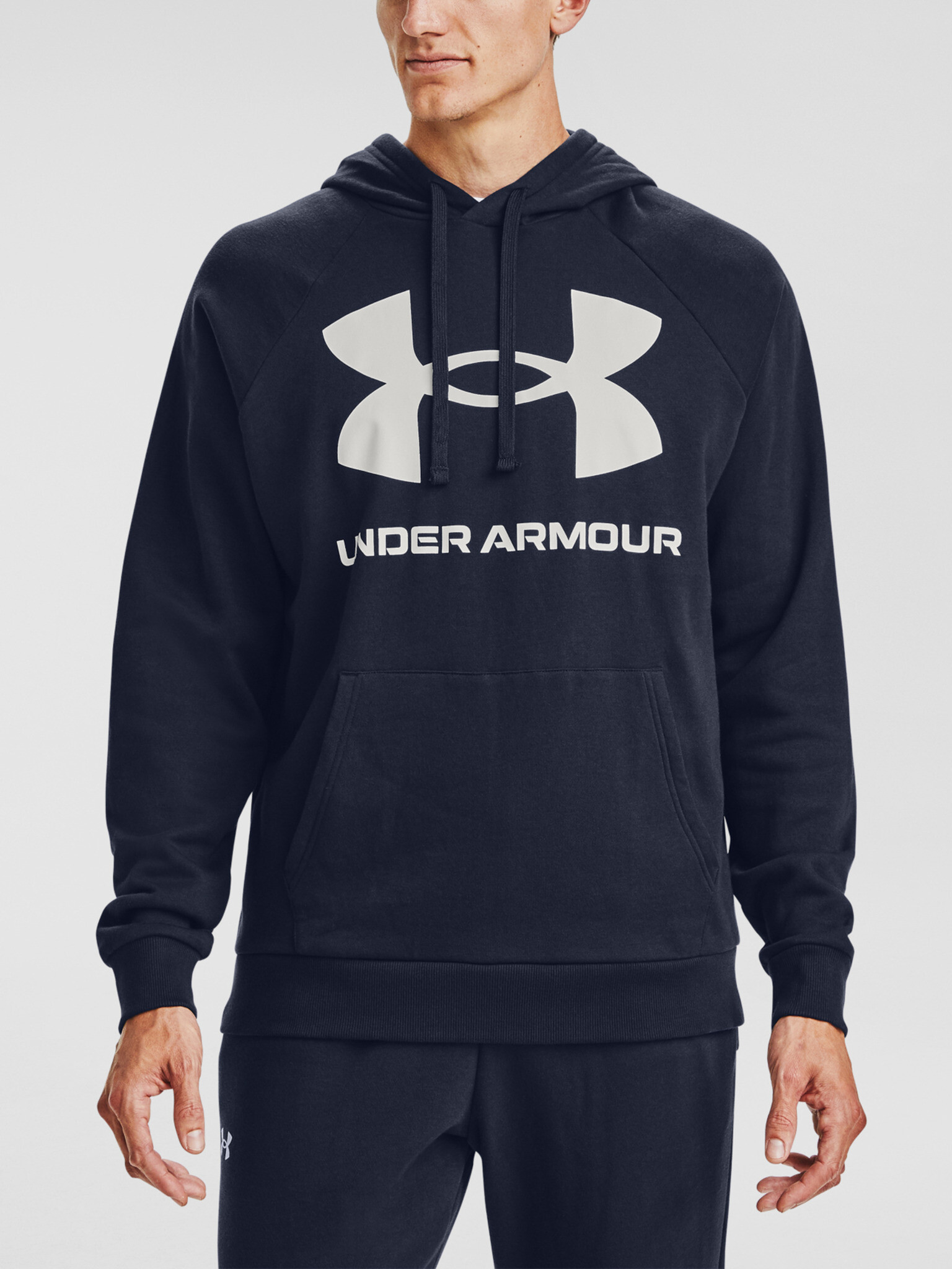 Under Armour Rival Fleece Big Logo HD Sweatshirt Sin - Pepit.bg