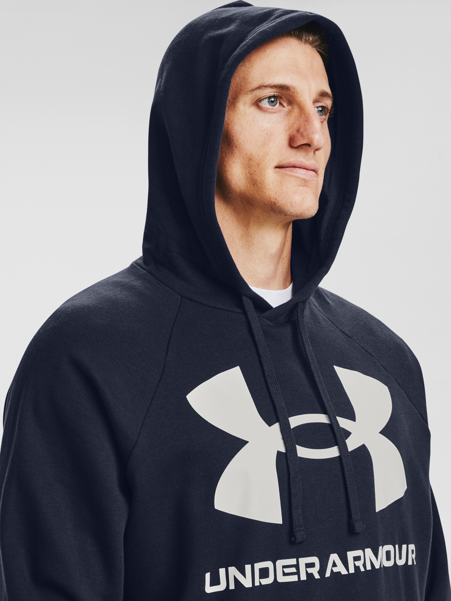 Under Armour Rival Fleece Big Logo HD Sweatshirt Sin - Pepit.bg