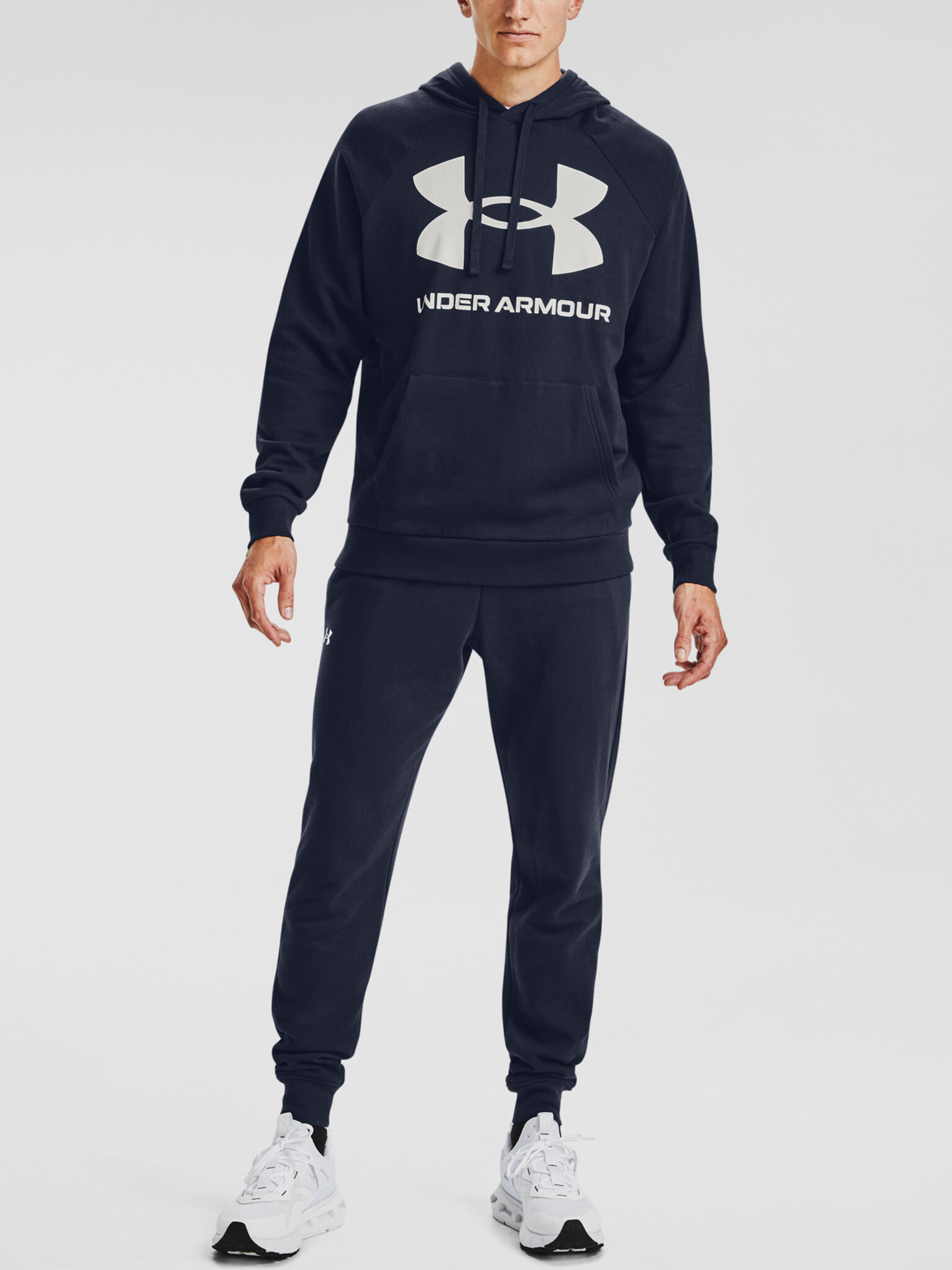 Under Armour Rival Fleece Big Logo HD Sweatshirt Sin - Pepit.bg