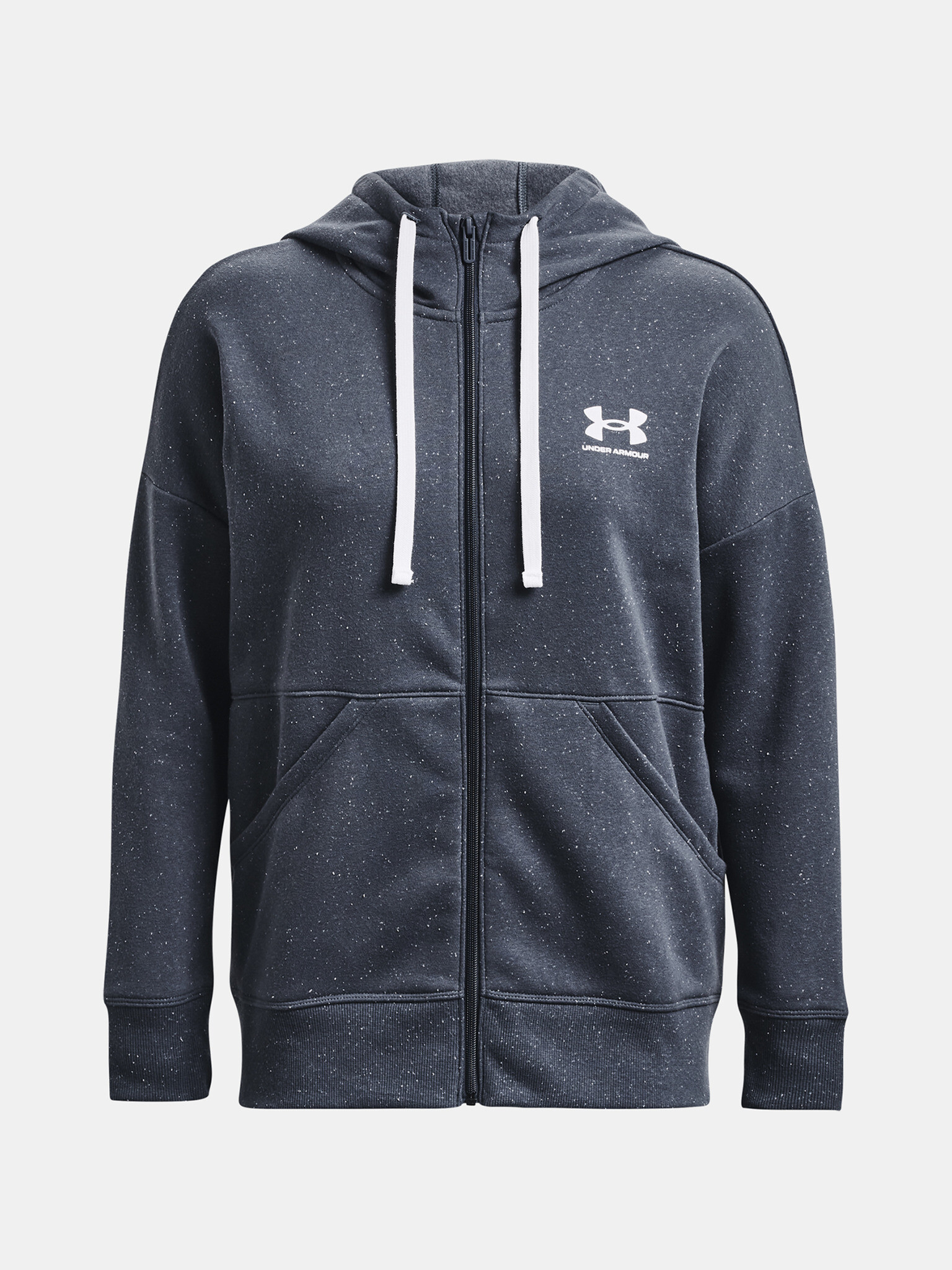 Under Armour Rival Fleece FZ Hoodie-GRY Sweatshirt Siv - Pepit.bg