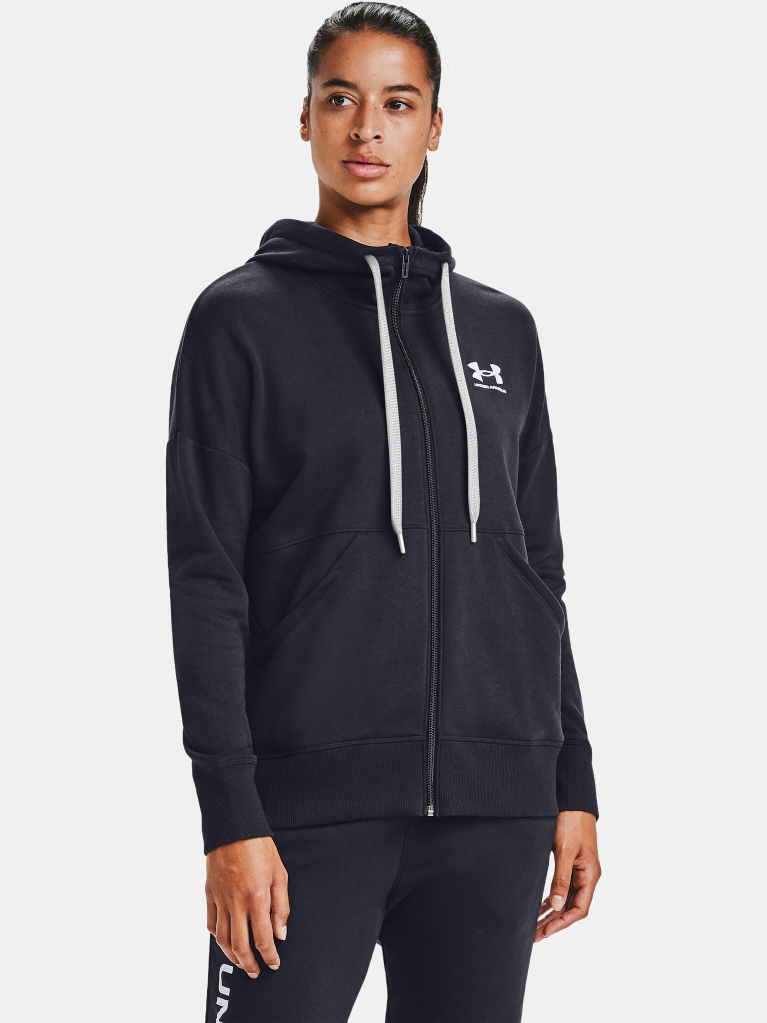 Under Armour RIVAL FLEECE FZ HOODIE Sweatshirt Cheren - Pepit.bg