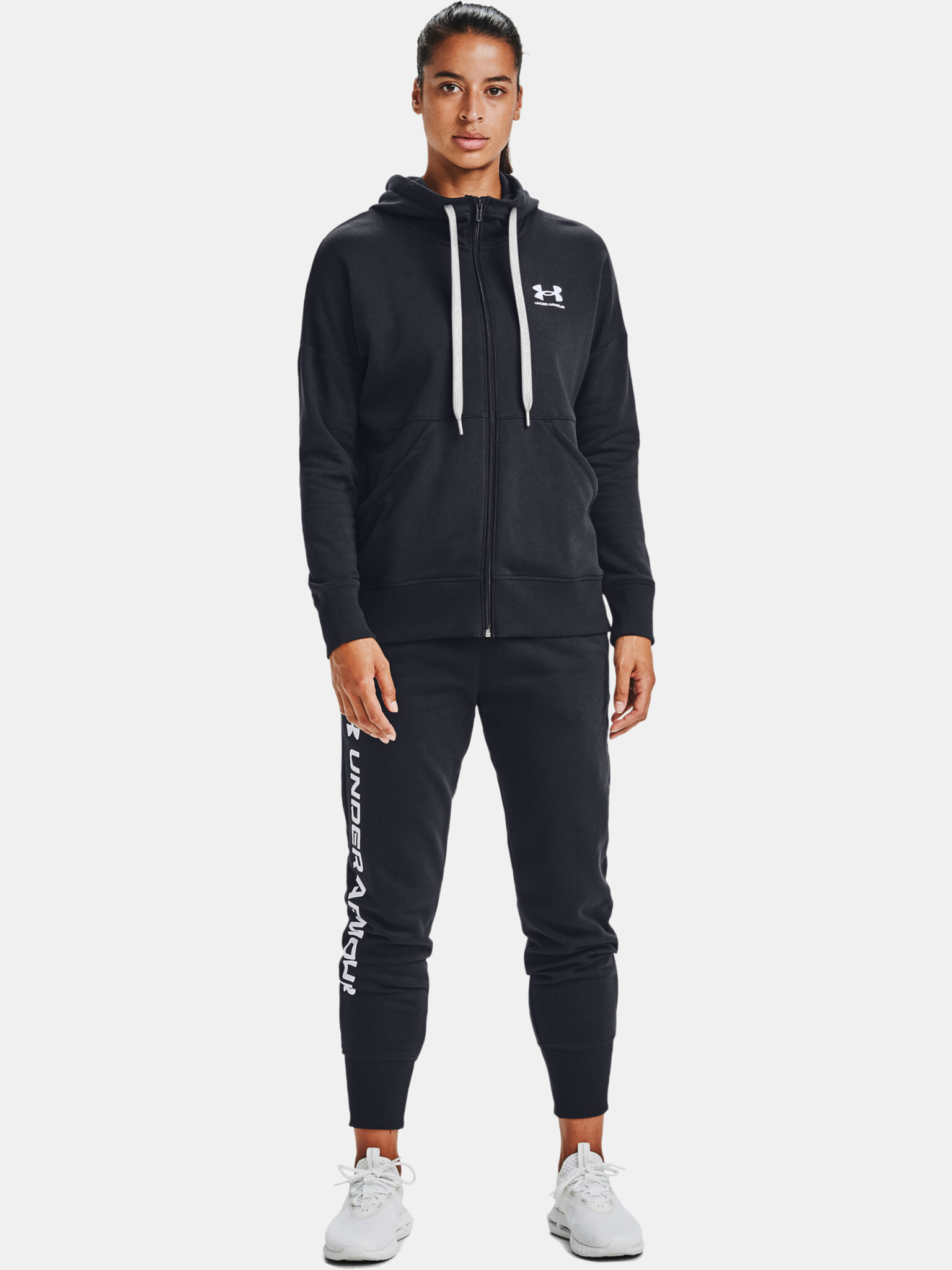 Under Armour RIVAL FLEECE FZ HOODIE Sweatshirt Cheren - Pepit.bg