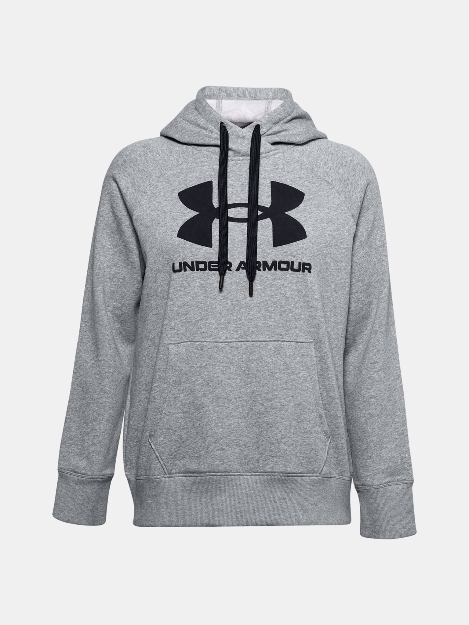 Under Armour Rival Fleece Logo Hoodie Sweatshirt Siv - Pepit.bg