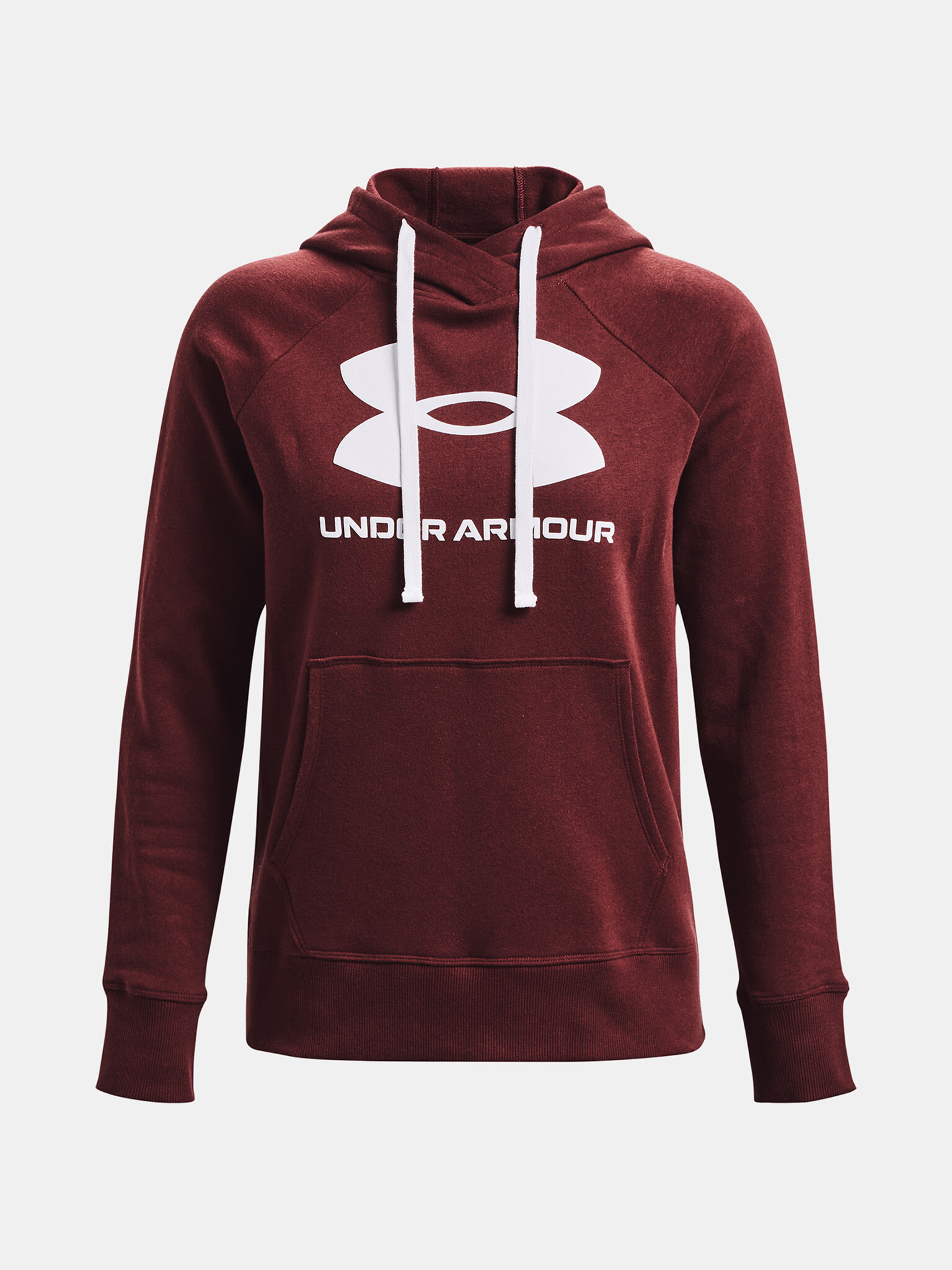 Under Armour Rival Fleece Logo Sweatshirt Cherven - Pepit.bg