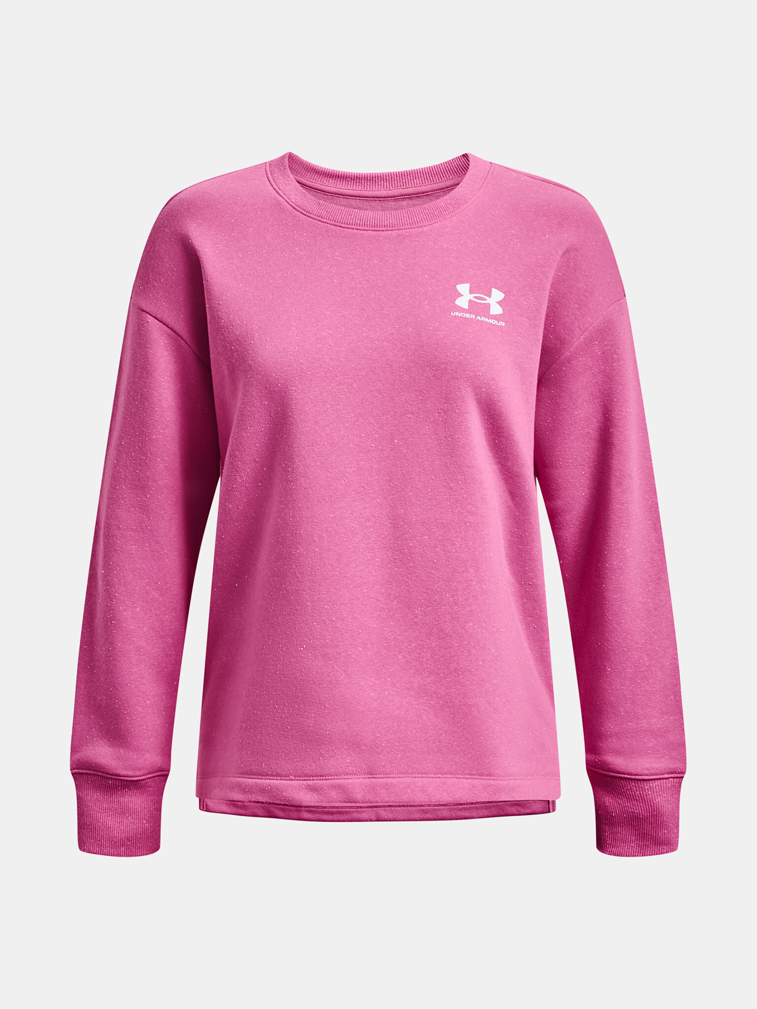 Under Armour Rival Fleece Oversize Crew Sweatshirt Rozov - Pepit.bg