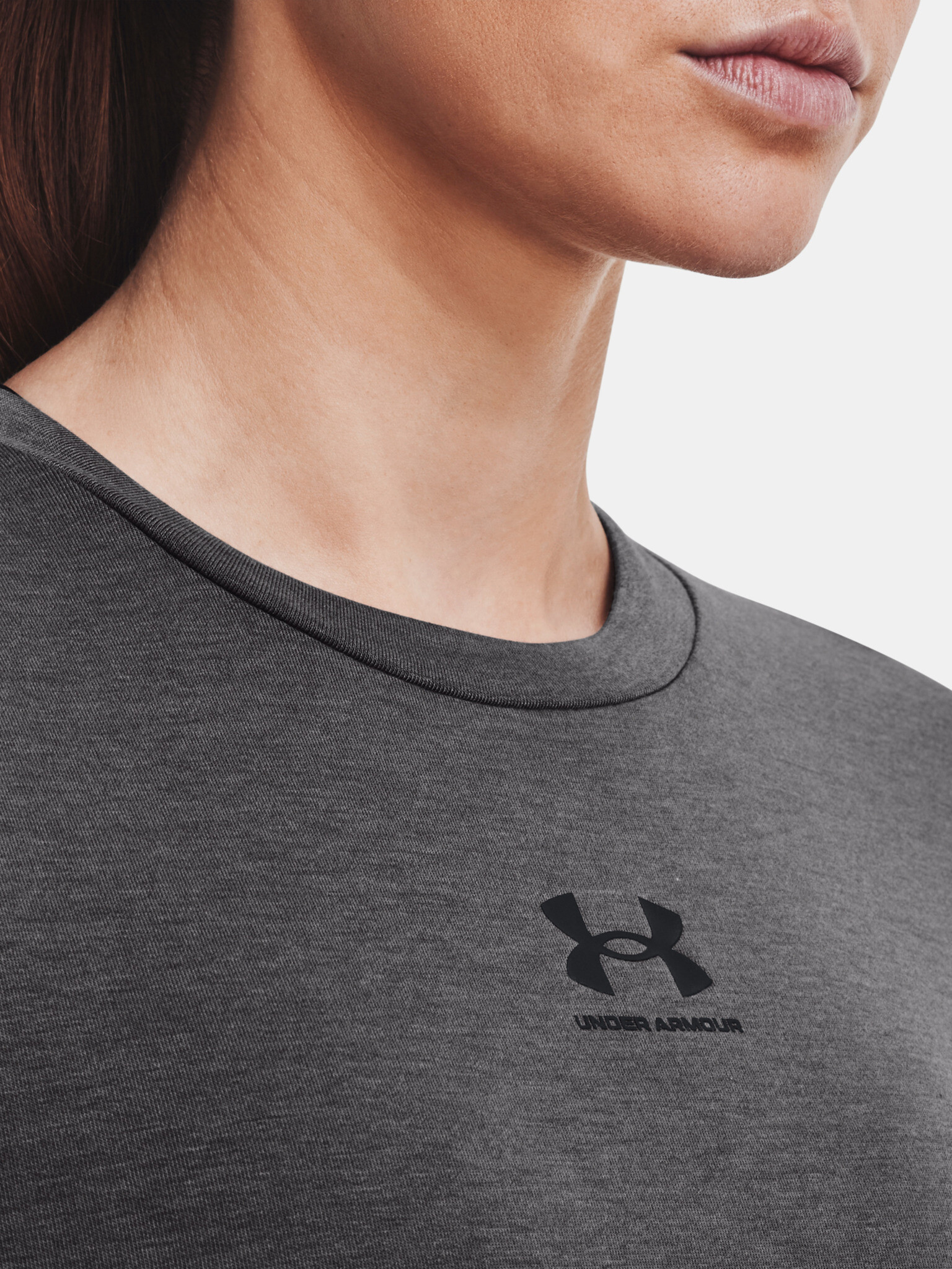 Under Armour Rival Terry Crew Sweatshirt Siv - Pepit.bg