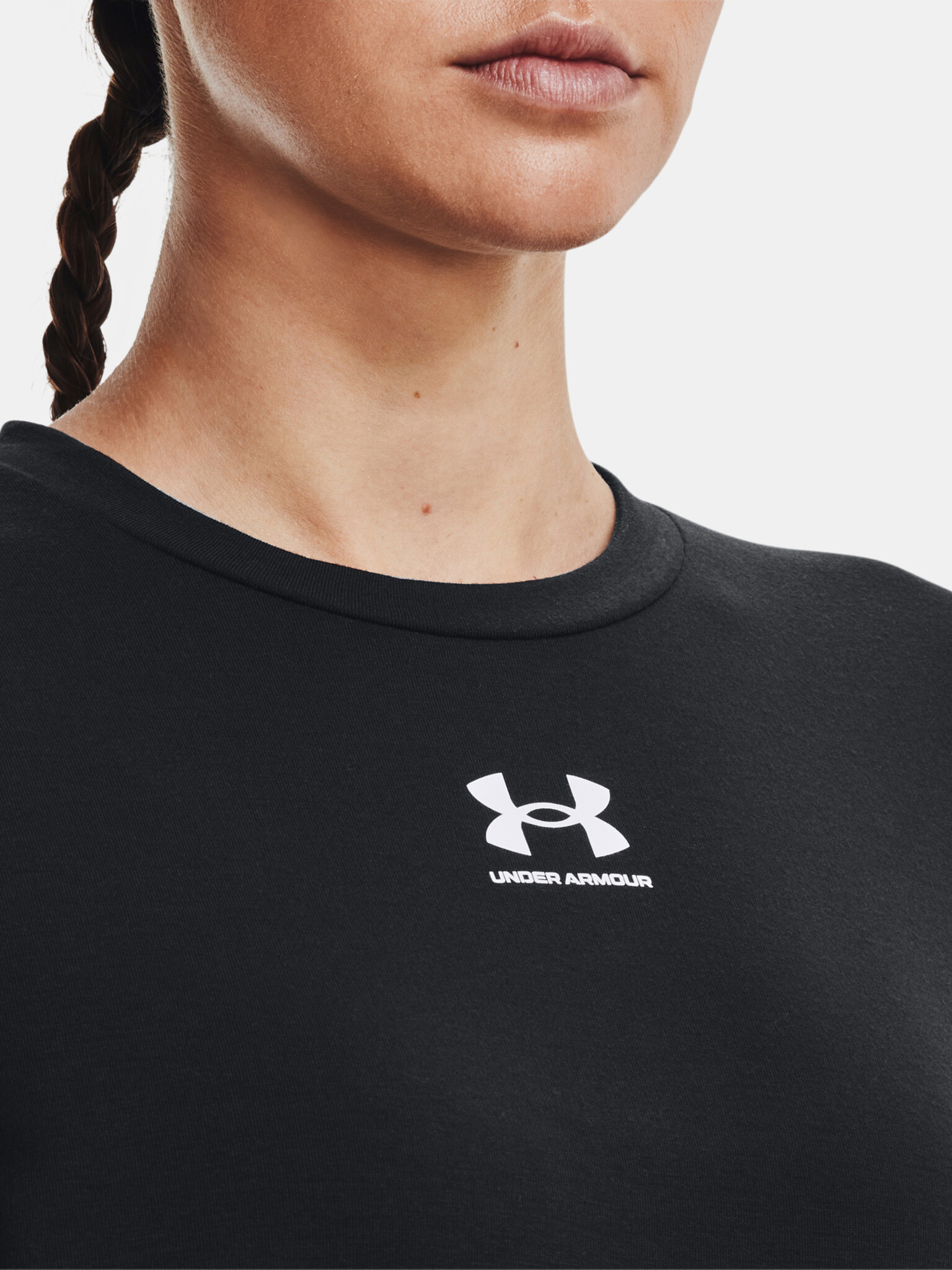 Under Armour Rival Terry Crew T-shirt Cheren - Pepit.bg