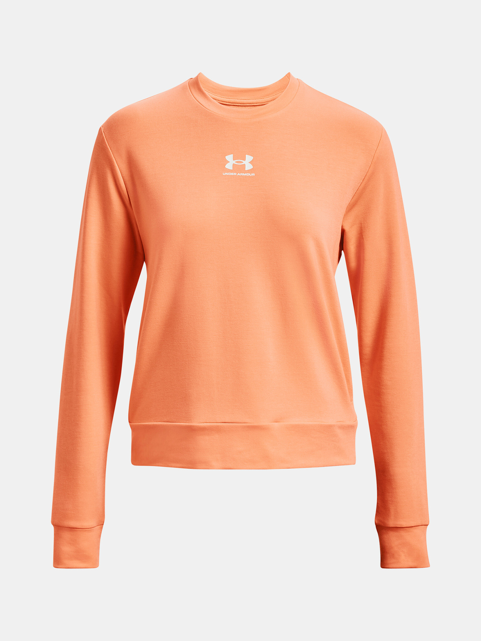 Under Armour Rival Terry Crew T-shirt Oranzhev - Pepit.bg