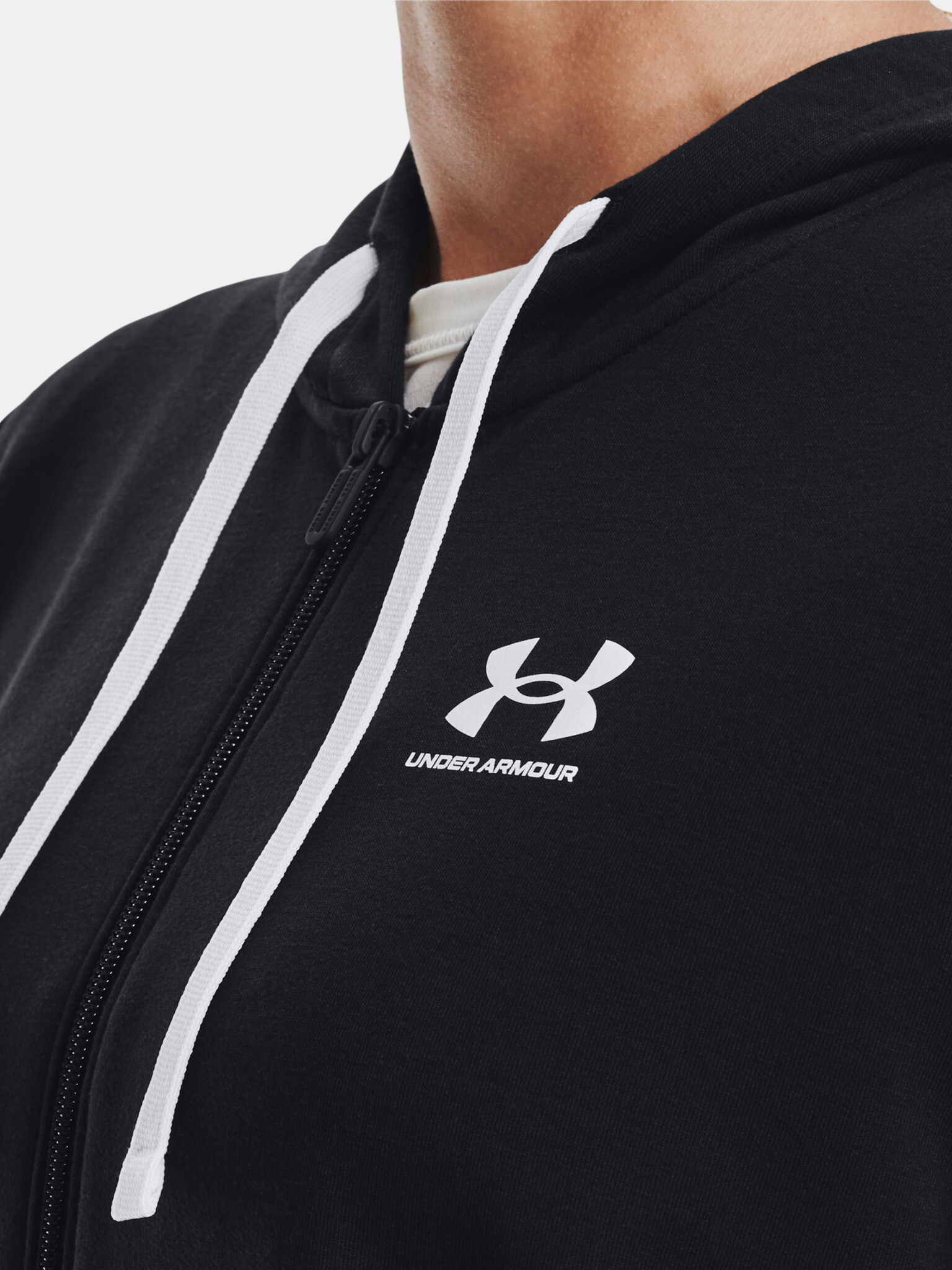 Under Armour Rival Terry FZ Hoodie Sweatshirt Cheren - Pepit.bg