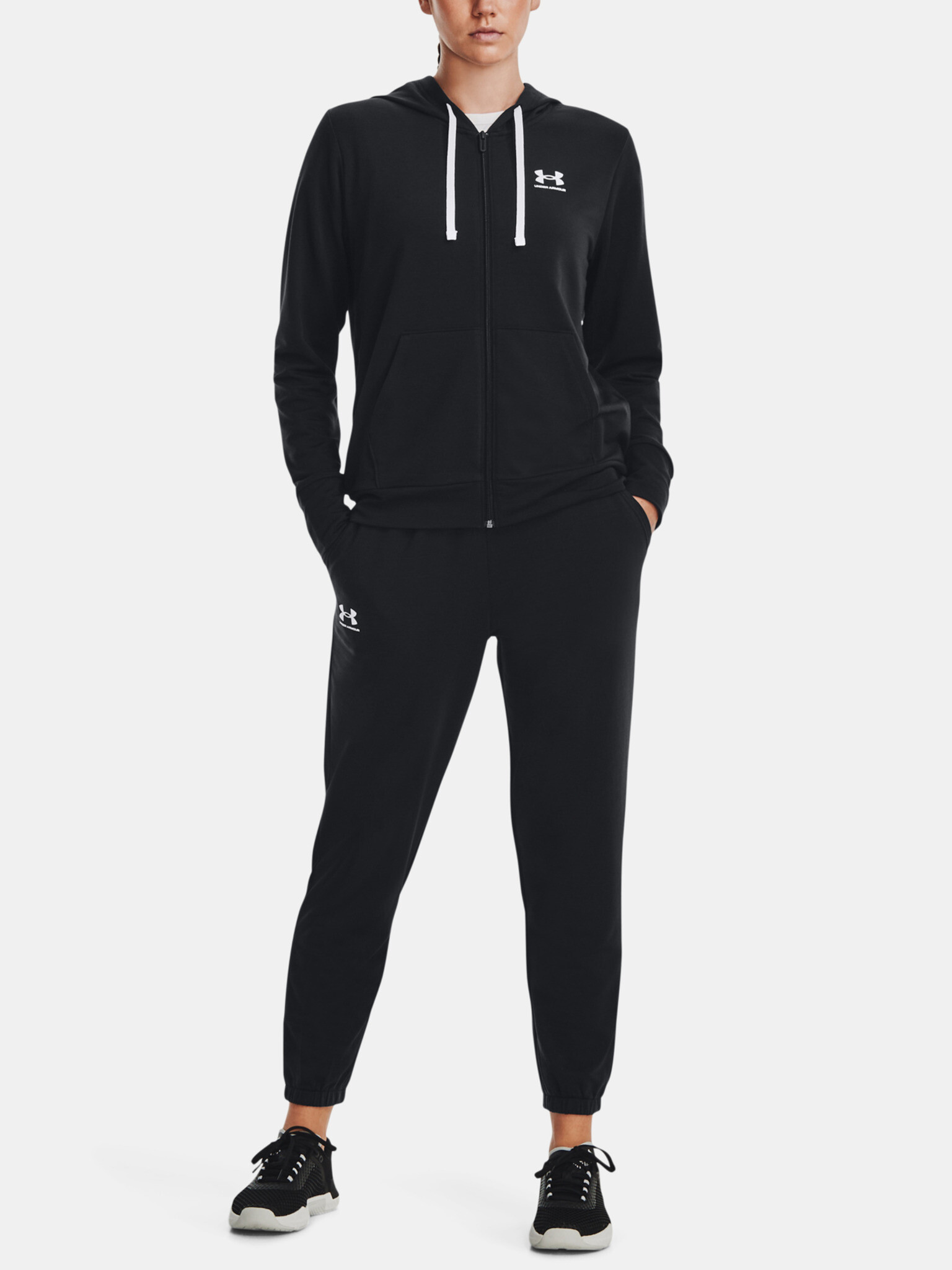 Under Armour Rival Terry FZ Hoodie Sweatshirt Cheren - Pepit.bg