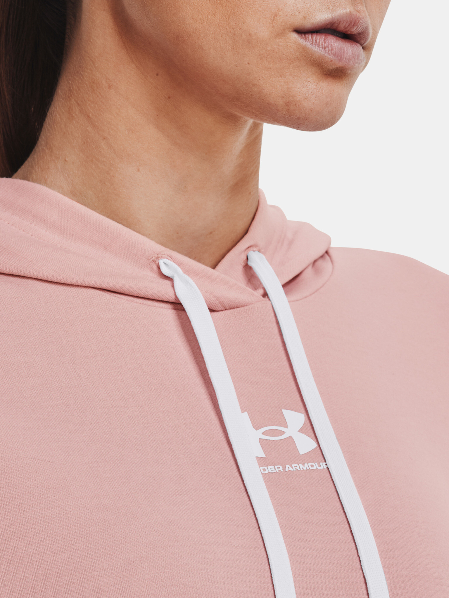Under Armour Rival Terry Hoodie Sweatshirt Rozov - Pepit.bg