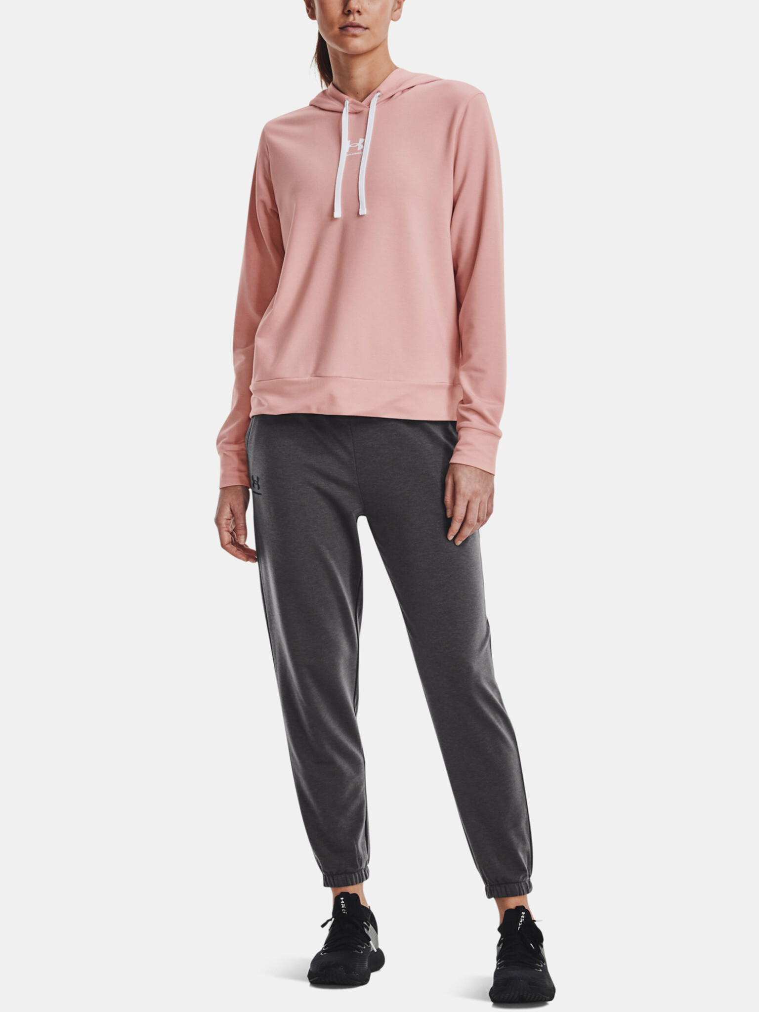 Under Armour Rival Terry Hoodie Sweatshirt Rozov - Pepit.bg