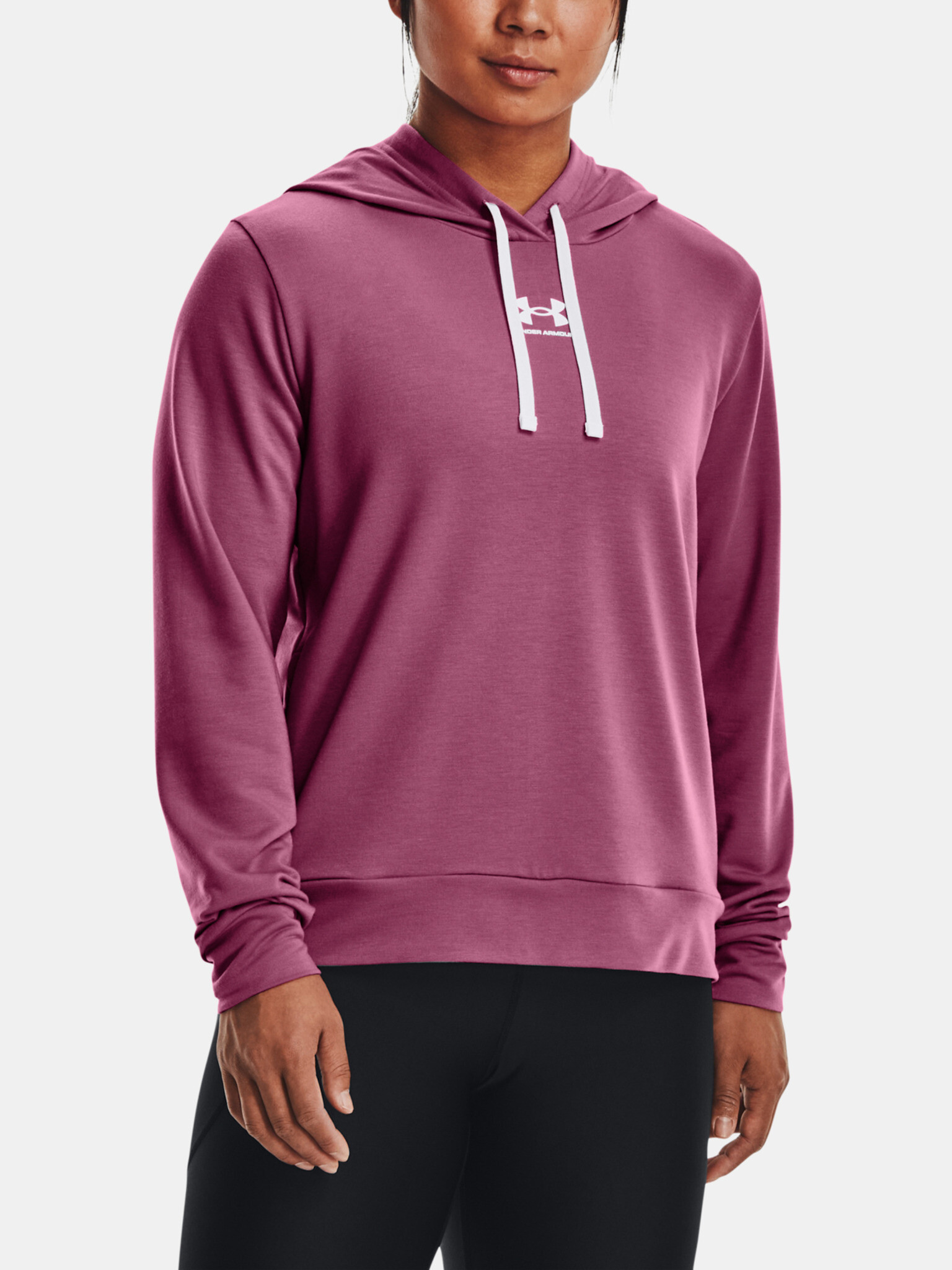 Under Armour Rival Terry Hoodie Sweatshirt Rozov - Pepit.bg