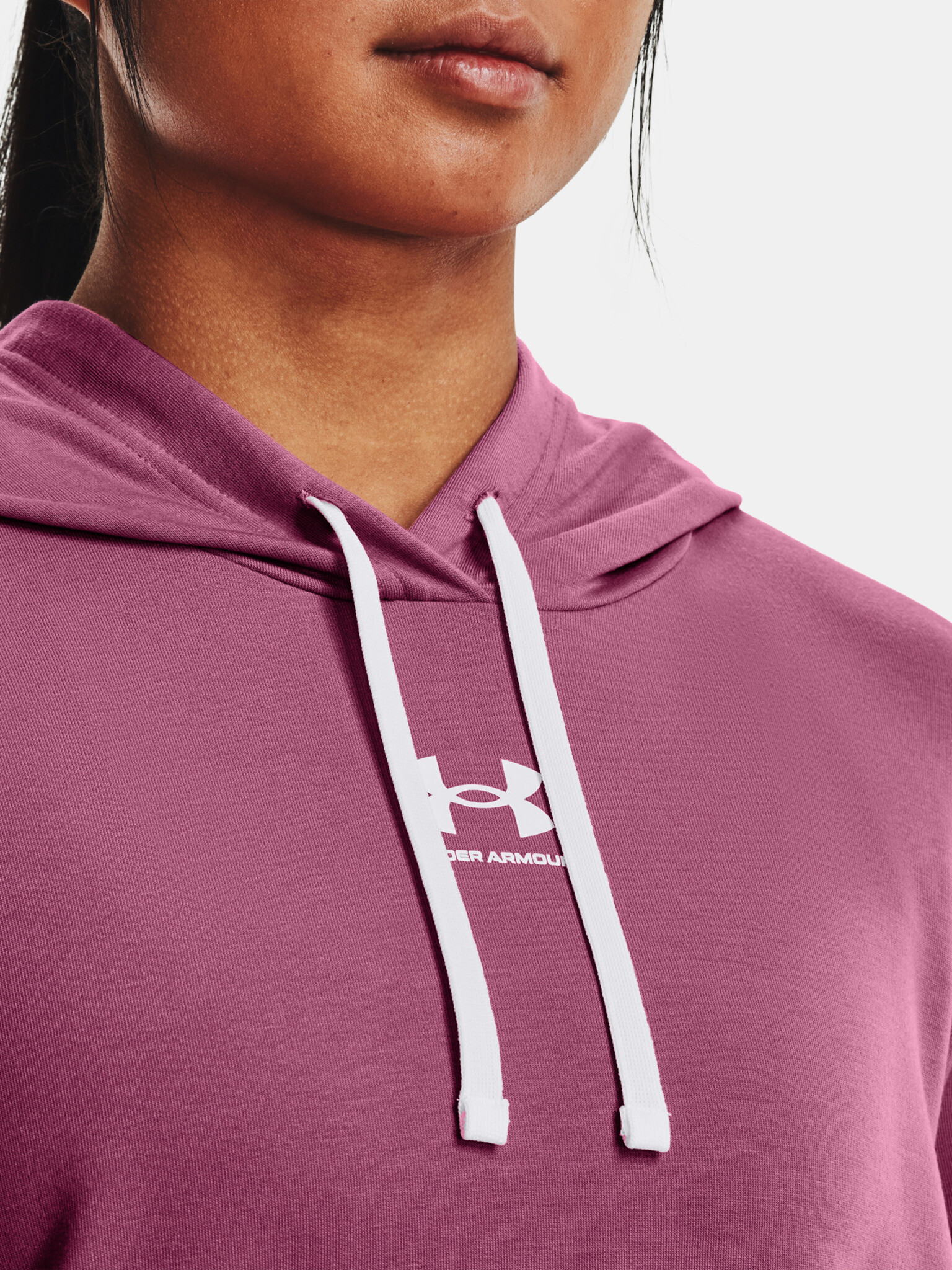 Under Armour Rival Terry Hoodie Sweatshirt Rozov - Pepit.bg