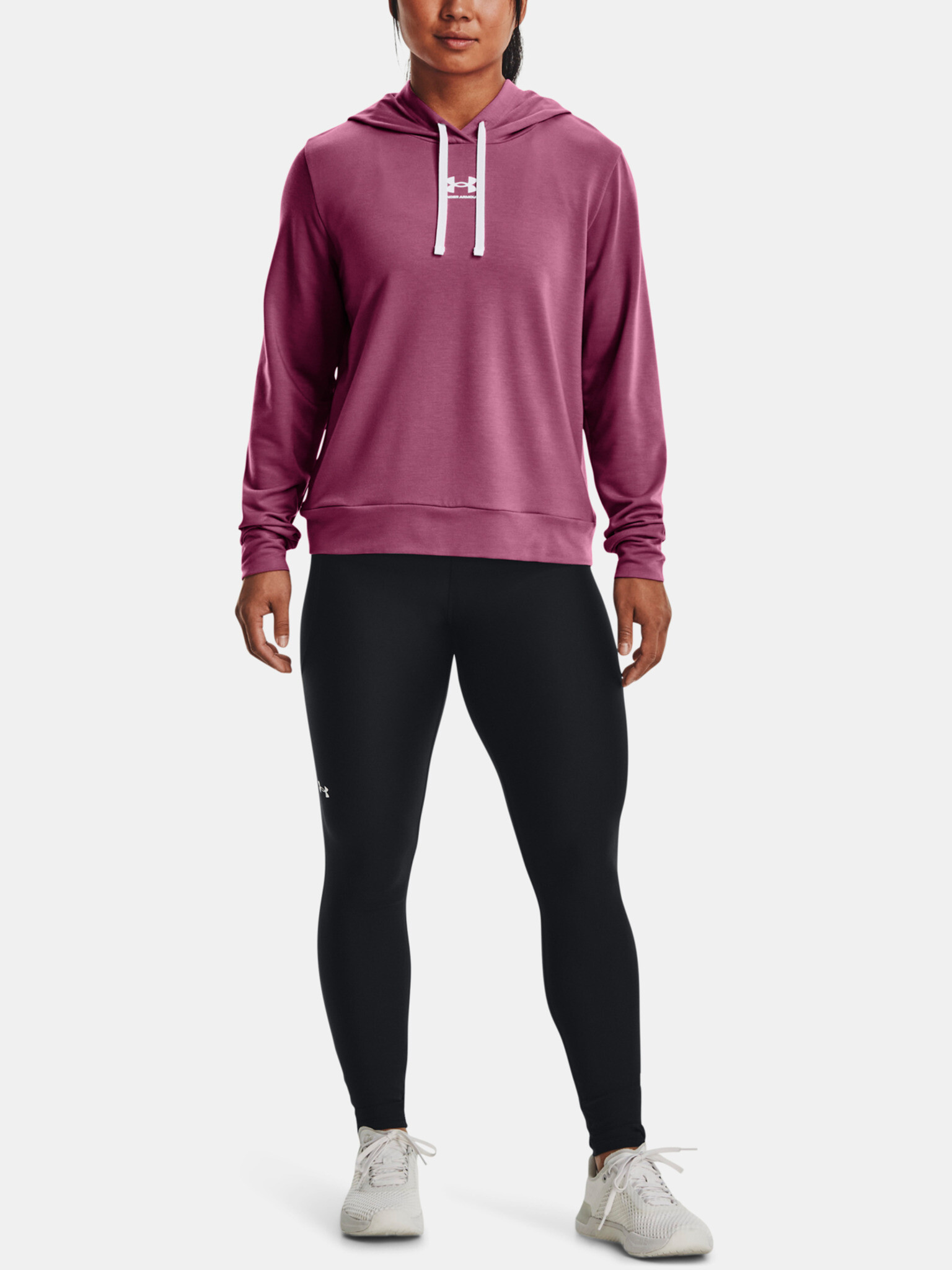 Under Armour Rival Terry Hoodie Sweatshirt Rozov - Pepit.bg